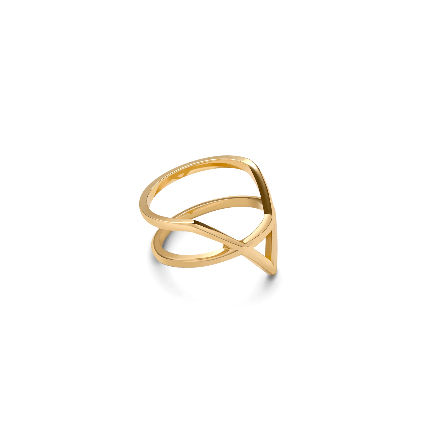 Icon Ring Yellow Gold Vermeil 14k Yellow Gold 18k Yellow Gold Half Side