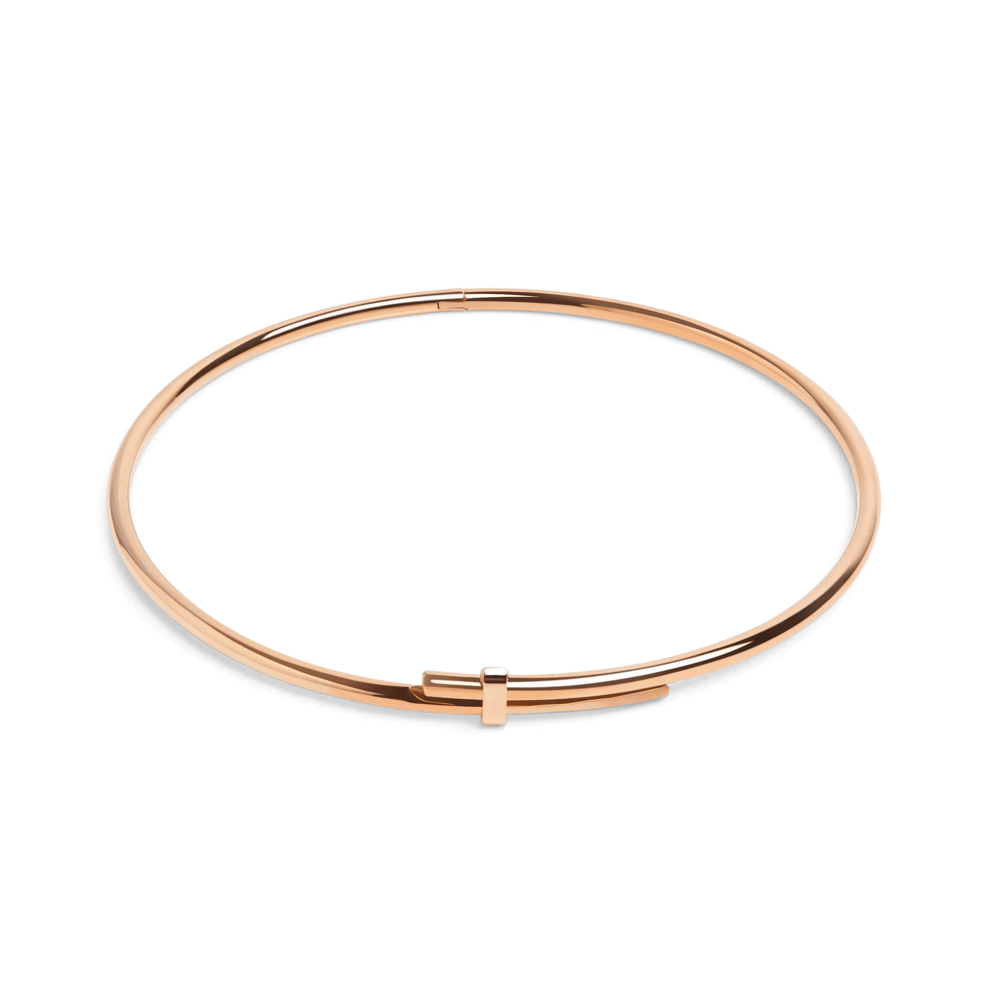 Crossover Necklace Rose Gold Vermeil 14k Rose Gold 18k Rose Gold    Front First