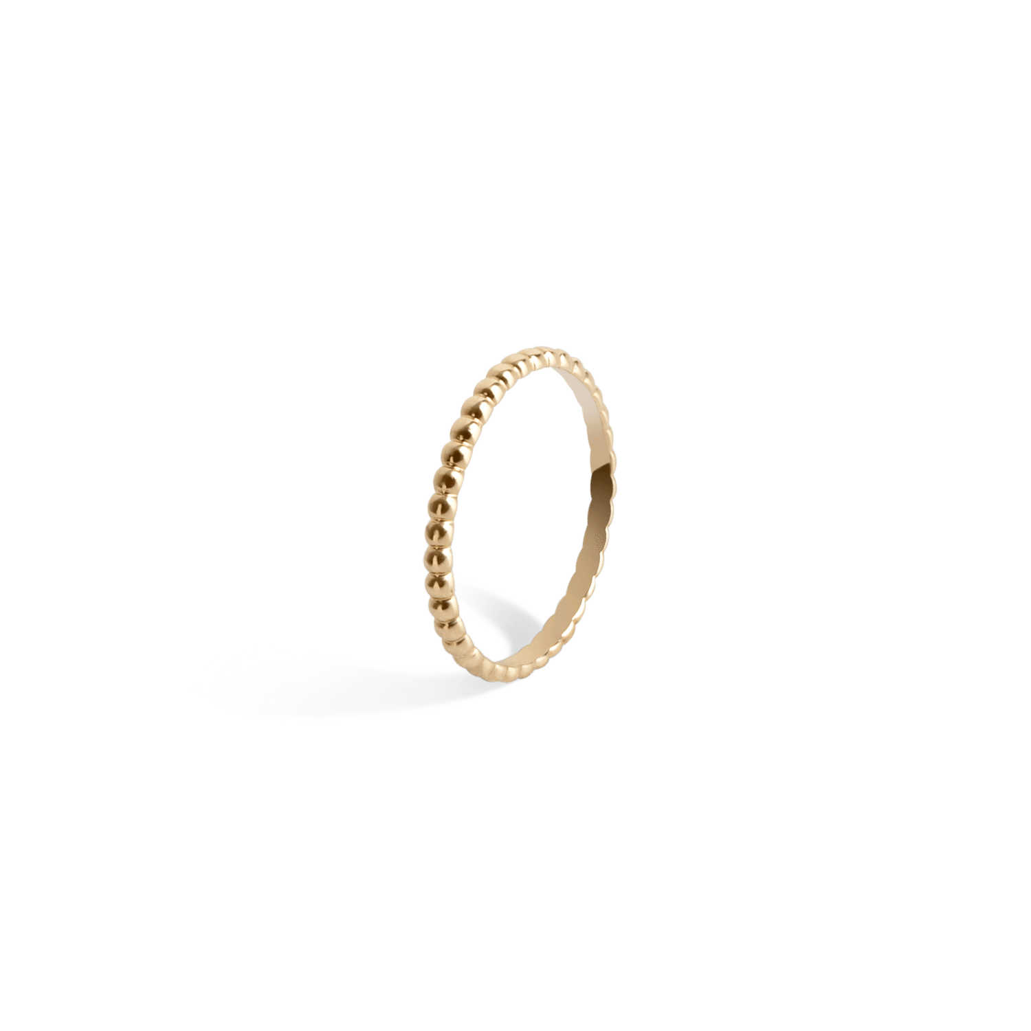Mini Circle Ring Yellow Gold Vermeil 14k Yellow Gold 18k Yellow Gold Half Side   Front First