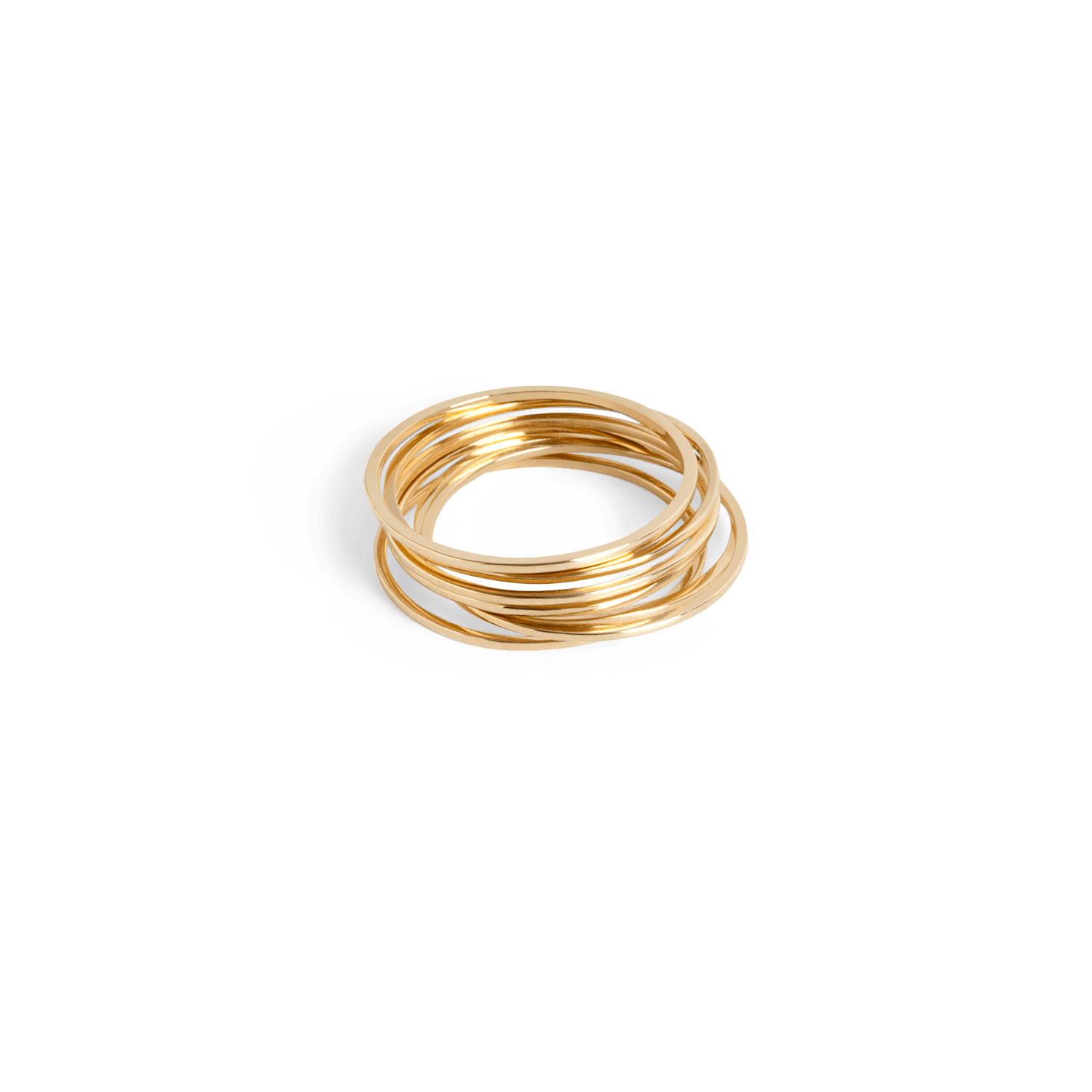 Stackable Ring Yellow Gold Vermeil 14k Yellow Gold 18k Yellow Gold Laid down