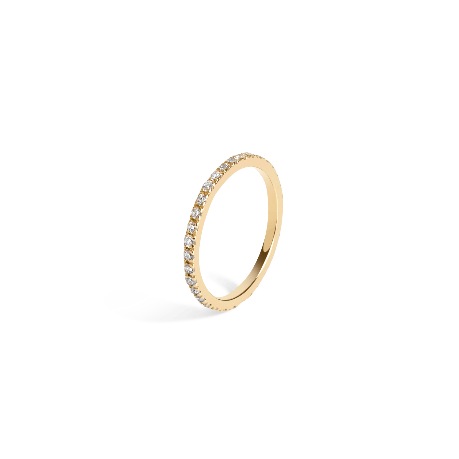 Quadricolor Ring  Yellow Gold Vermeil 14k Yellow Gold 18k Yellow Gold White Diamonds Half Side     Front First