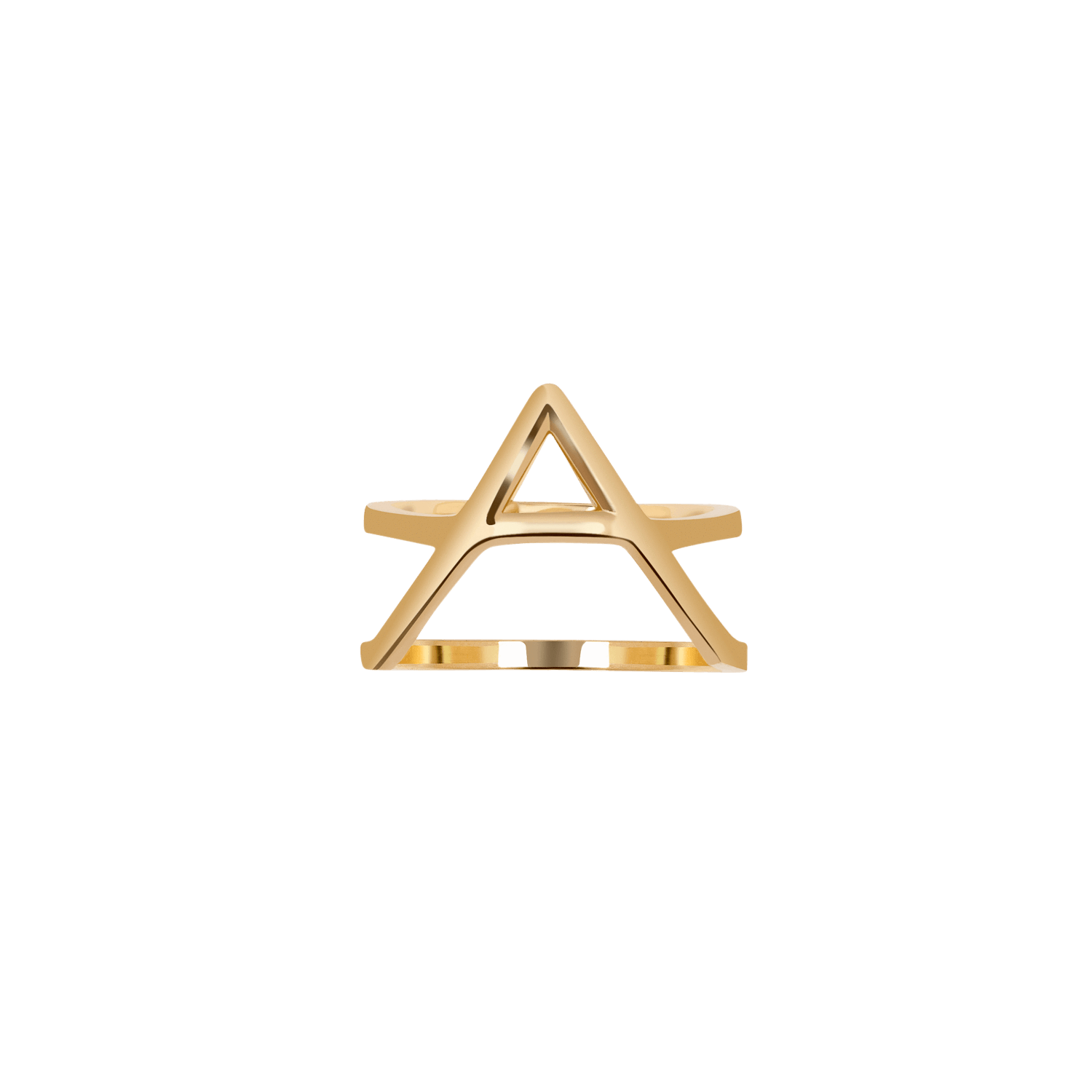 Icon Ring Yellow Gold Vermeil 14k Yellow Gold 18k Yellow Gold Laid down