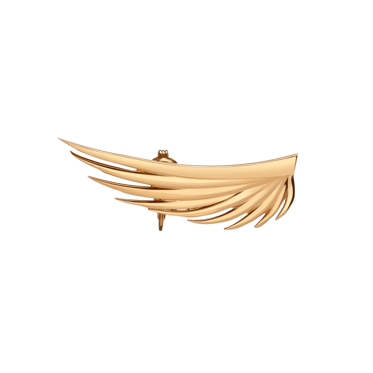 Feather Ear Cuff Yellow Gold Vermeil 14k Yellow Gold 18k Yellow Gold     Front First Pair | Single |