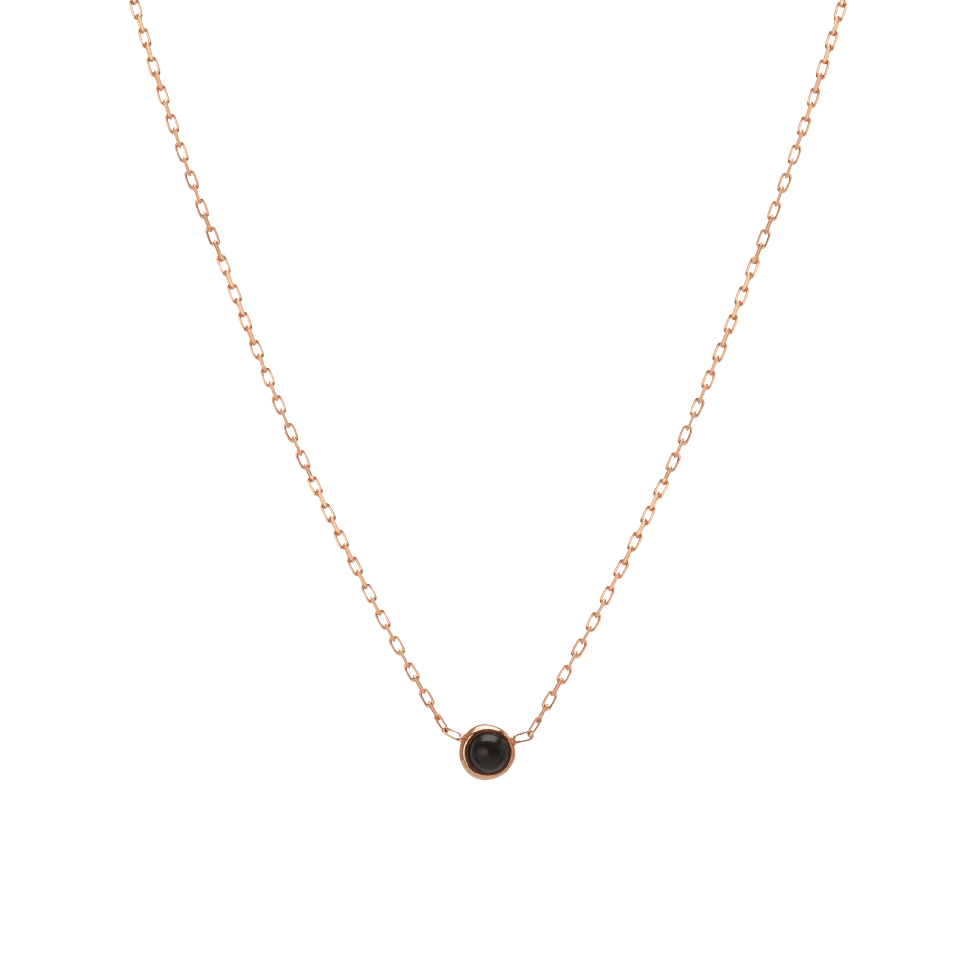 Mini Charm Circle Necklace Rose Gold Vermeil 14k Rose Gold 18k Rose Gold First