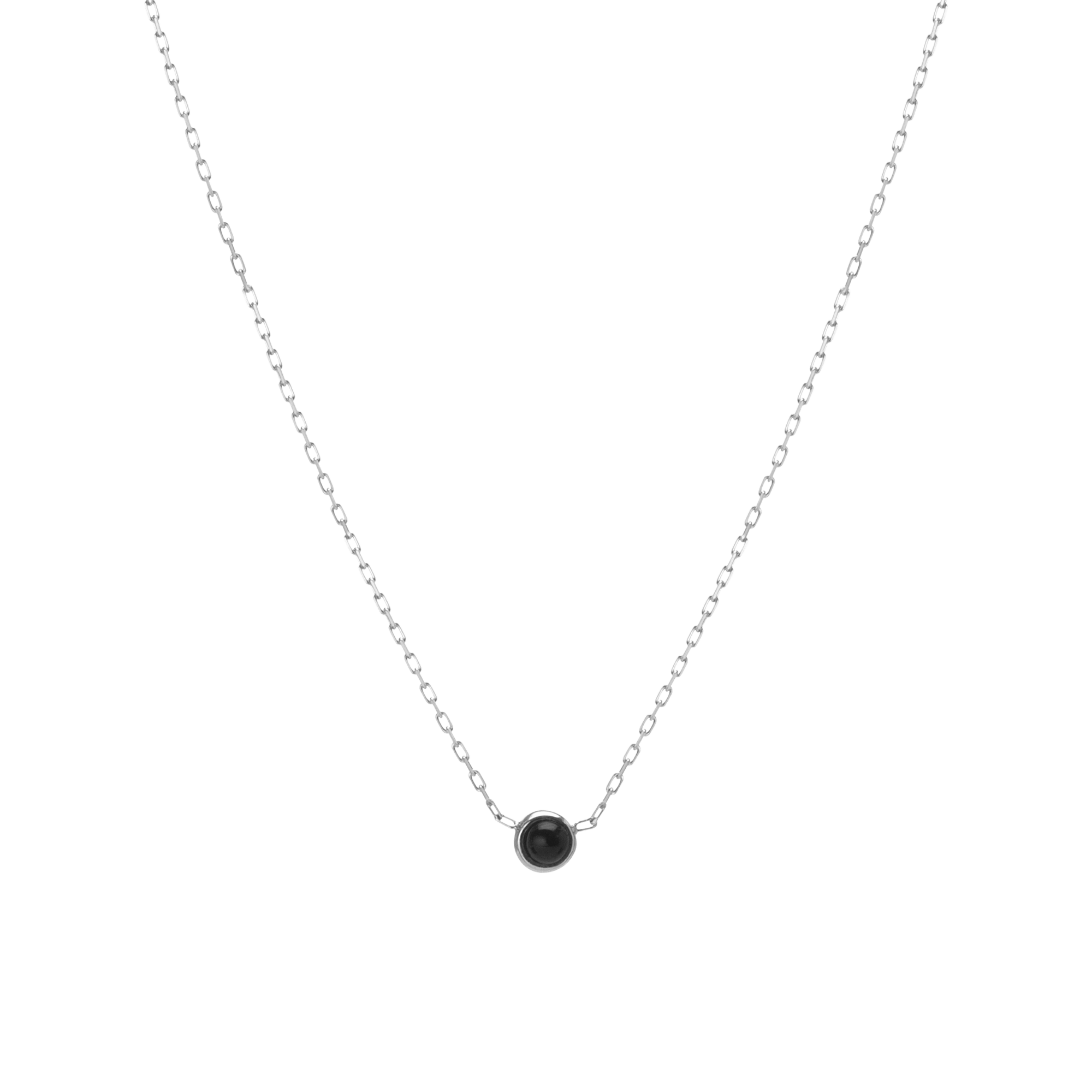 Mini Charm Circle Necklace White Gold Vermeil 14k White Gold 18k White Gold First