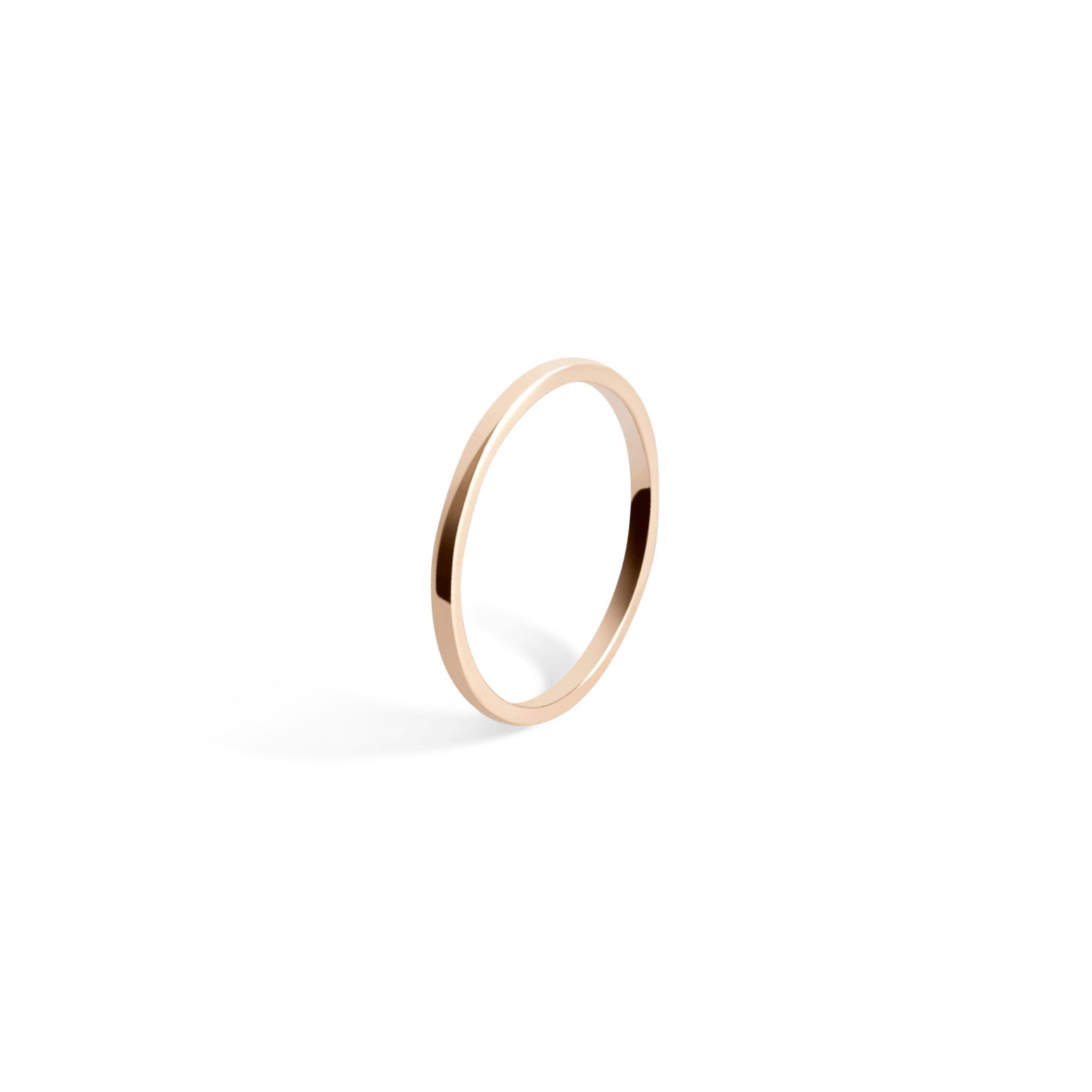 Tricolor Ring Rose Gold Vermeil 14k Rose Gold 18k Rose Gold Half Side    Front First