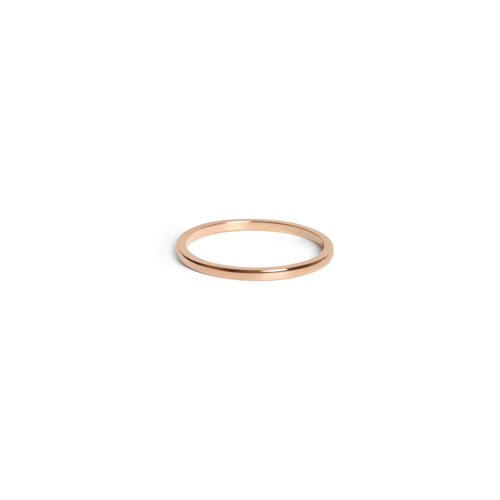 Stackable Ring Rose Gold Vermeil 14k Rose Gold 18k Rose Gold Laid down
