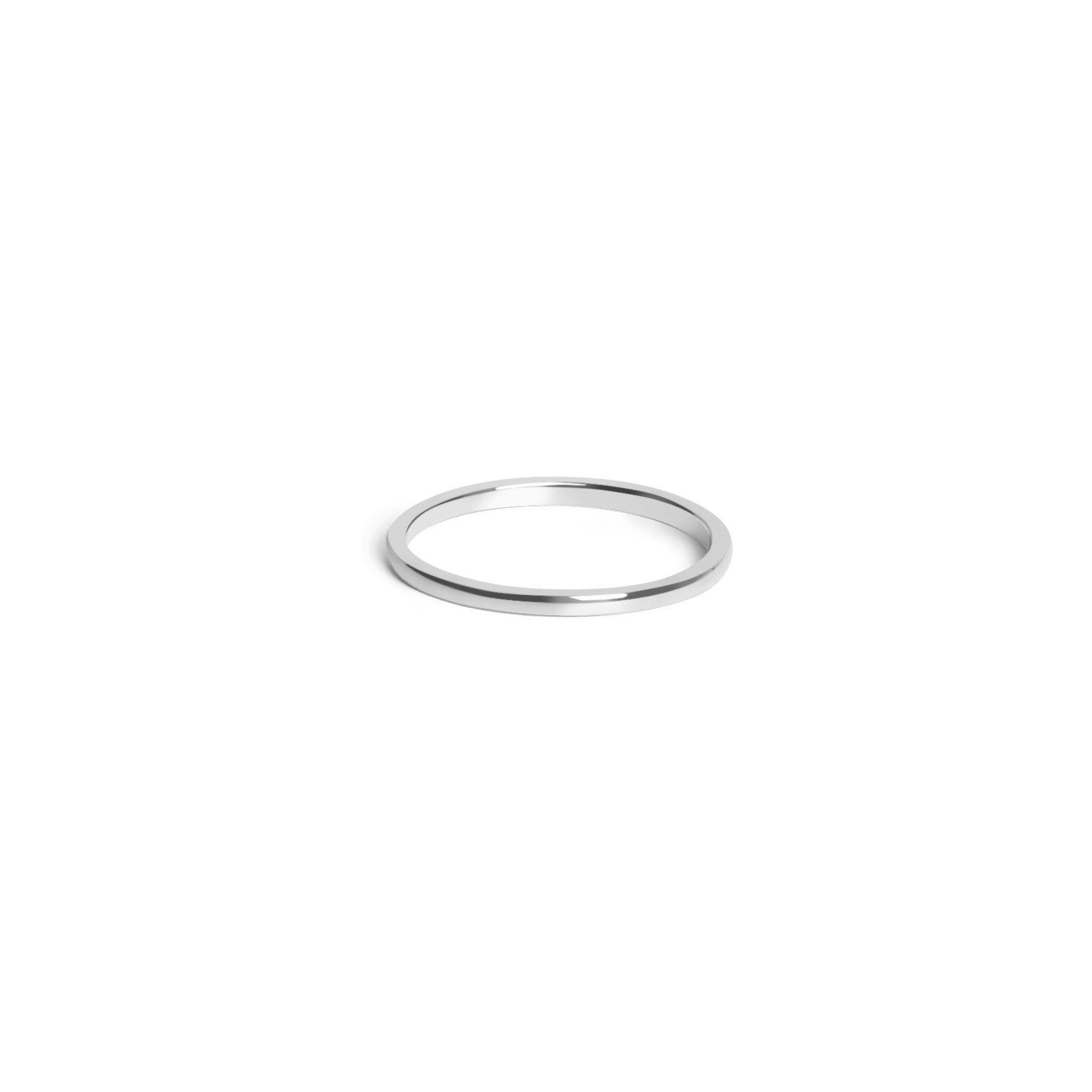 Stackable Ring Sterling Silver White Gold Vermeil 14k White Gold 18k White Gold Laid down
