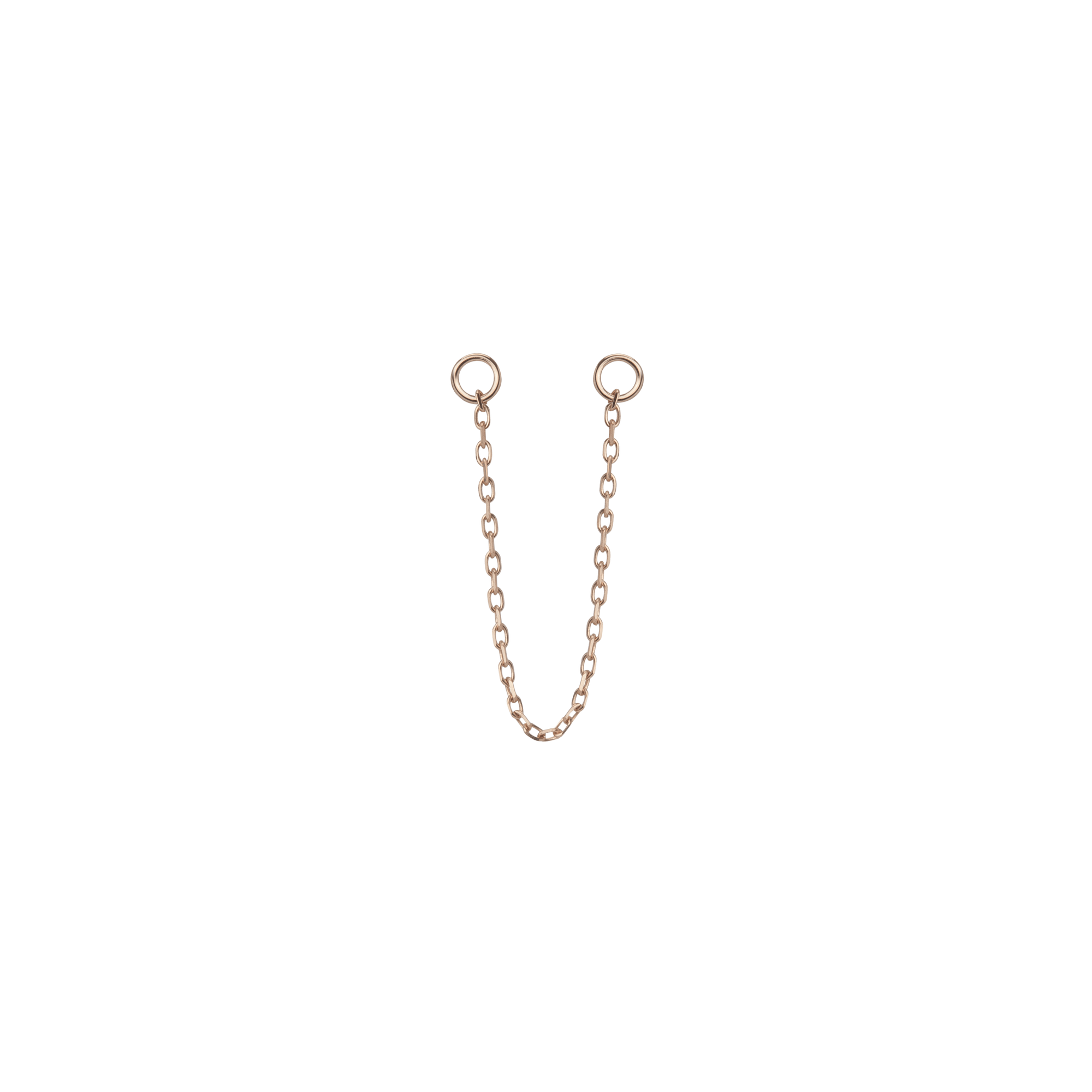 Chain Ear Jacket Rose Gold Vermeil 14k Rose Gold 18k Rose Gold     Front First Pair | Single |