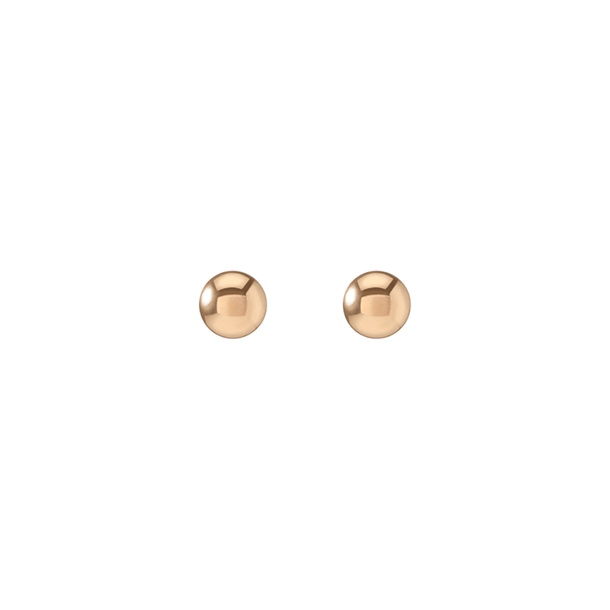 Gold Ball Studs Yellow Gold Vermeil 14k Yellow Gold 18k Yellow Gold   First Single | Pair |