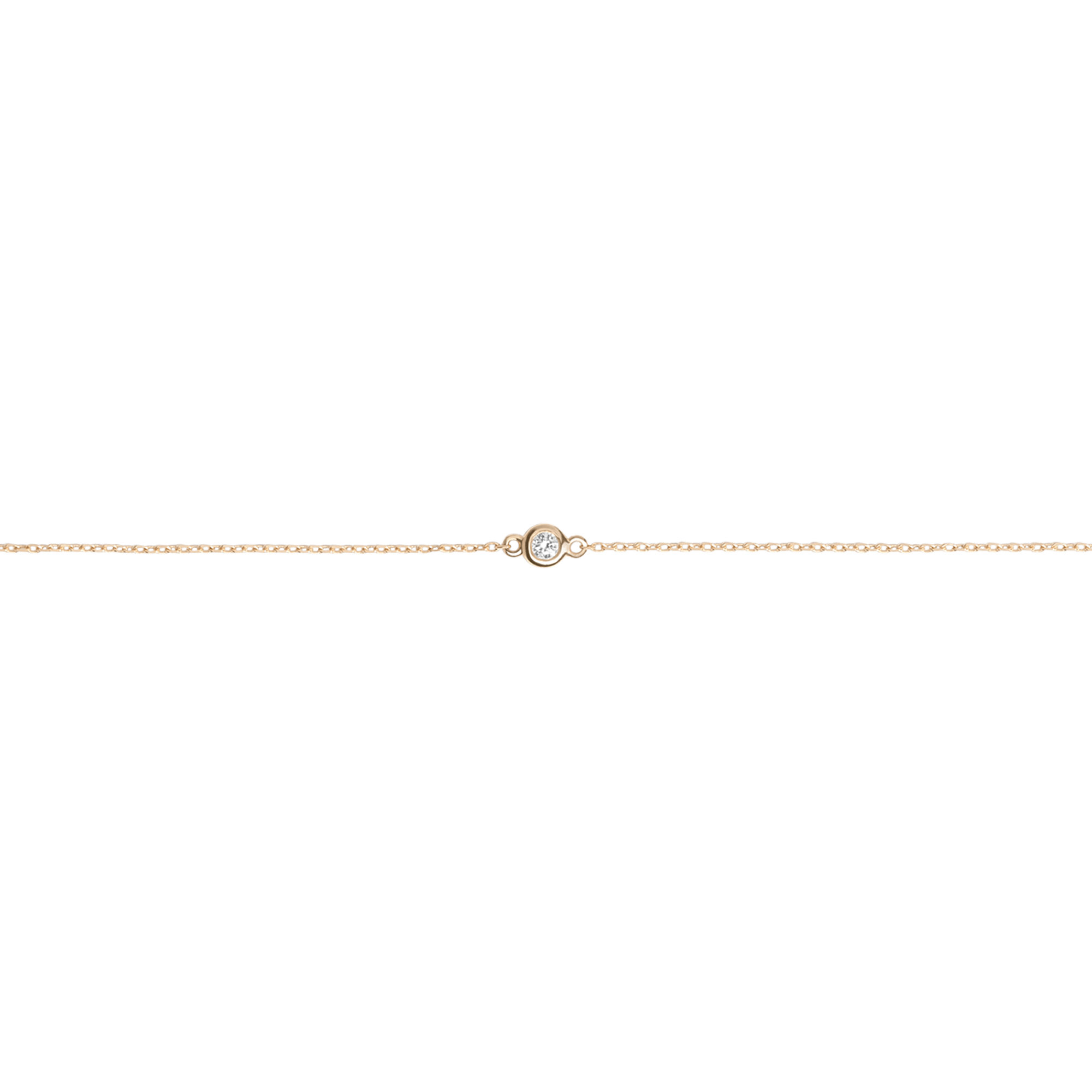 Diamond Bezel Bracelet Yellow Gold Vermeil 14k Yellow Gold 18k Yellow Gold First