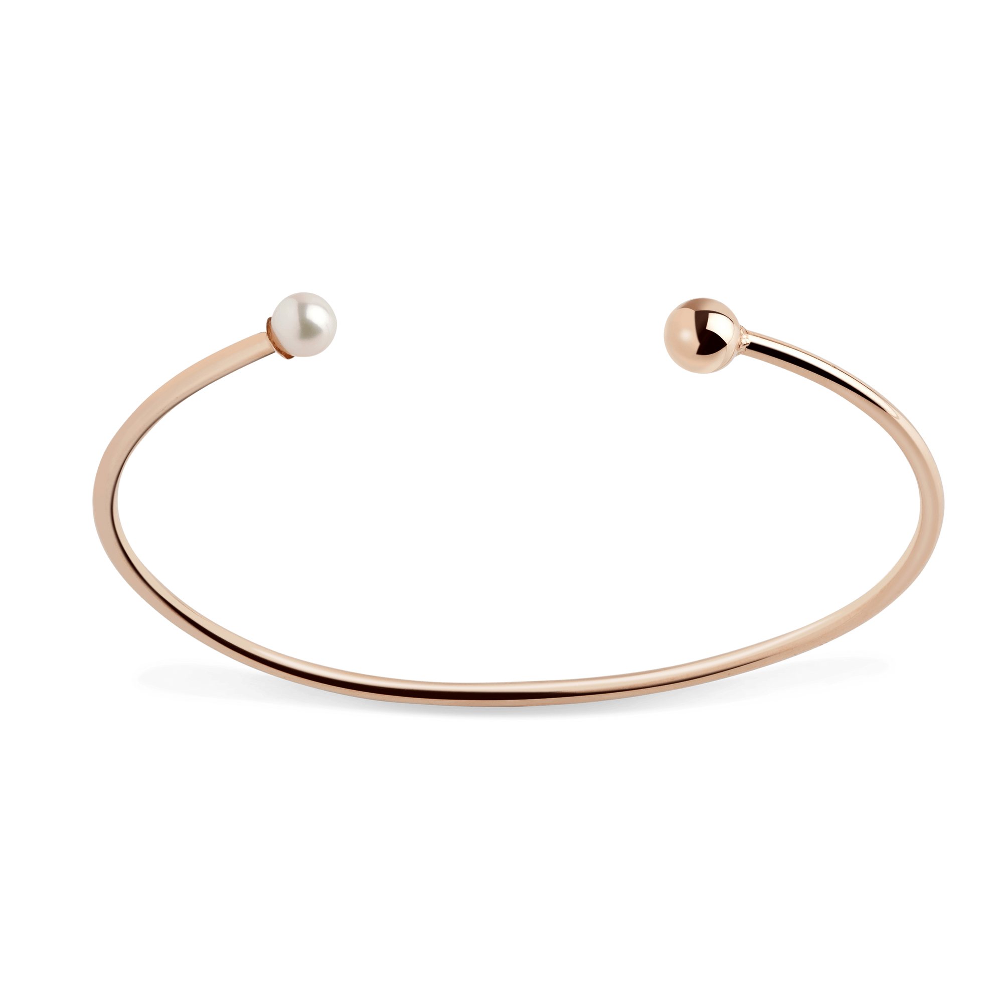 Asymmetric Pearl Cuff Rose Gold Vermeil 14k Rose Gold 18k Rose Gold