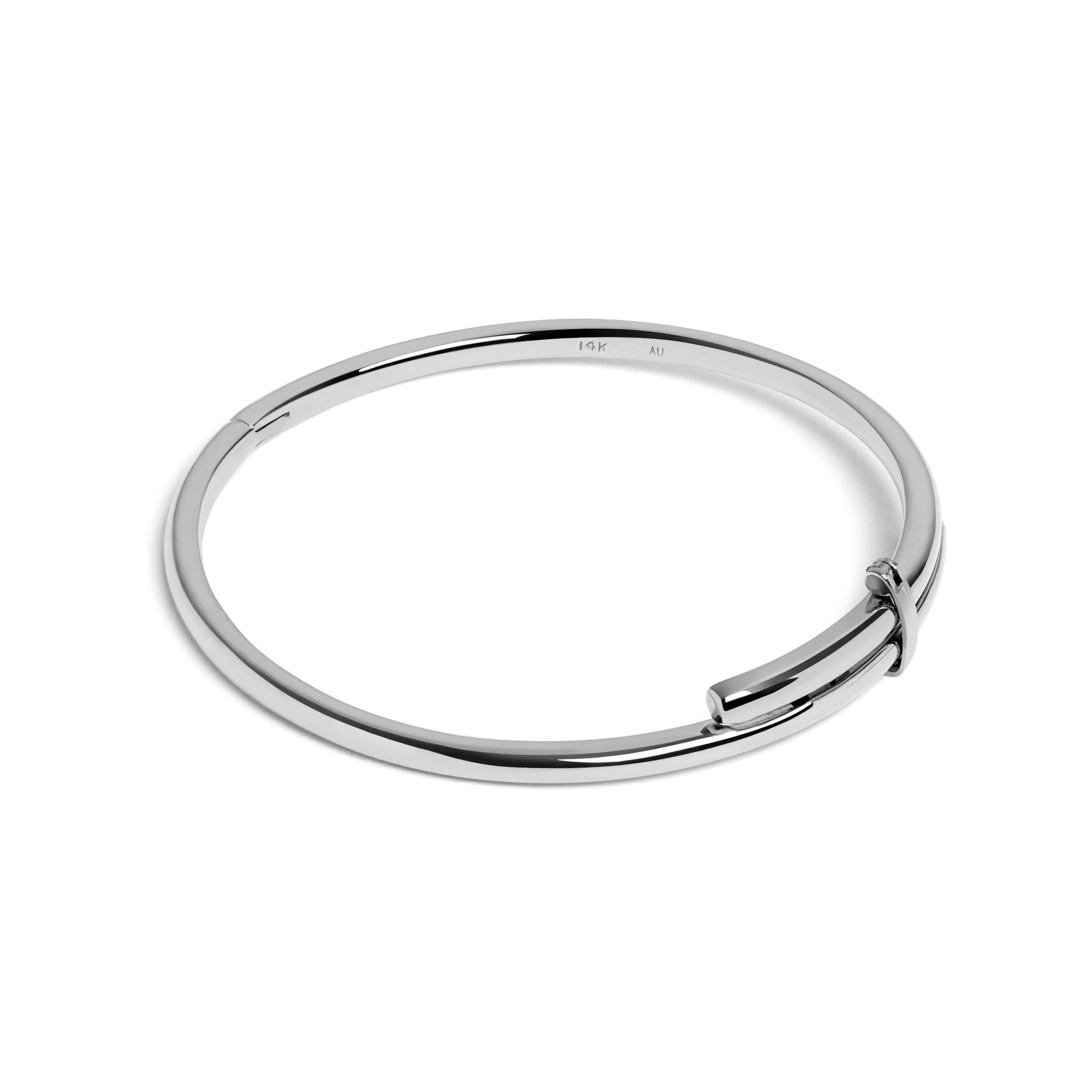 Crossover Bracelet Sterling Silver White Gold Vermeil 14k White Gold 18k White Gold Laid down