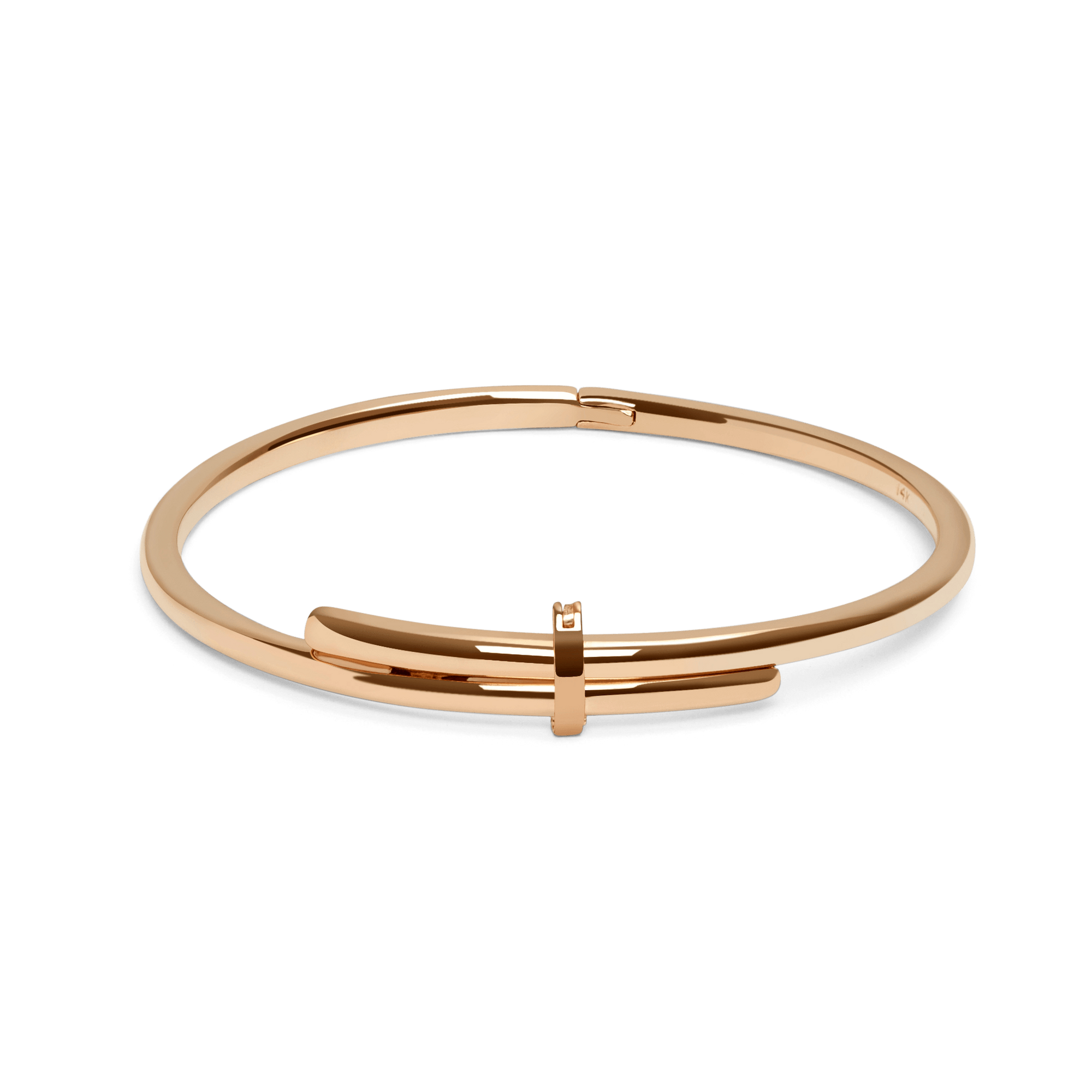 Crossover Bracelet Rose Gold Vermeil 14k Rose Gold 18k Rose Gold