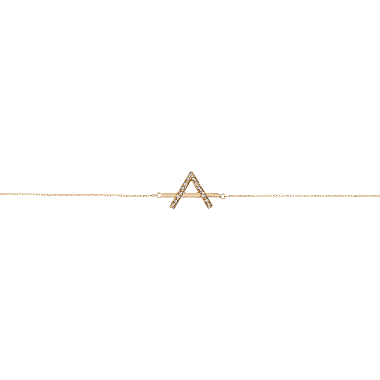 Icon Bracelet with Diamonds 14k Yellow Gold 18k Yellow Gold White Diamonds