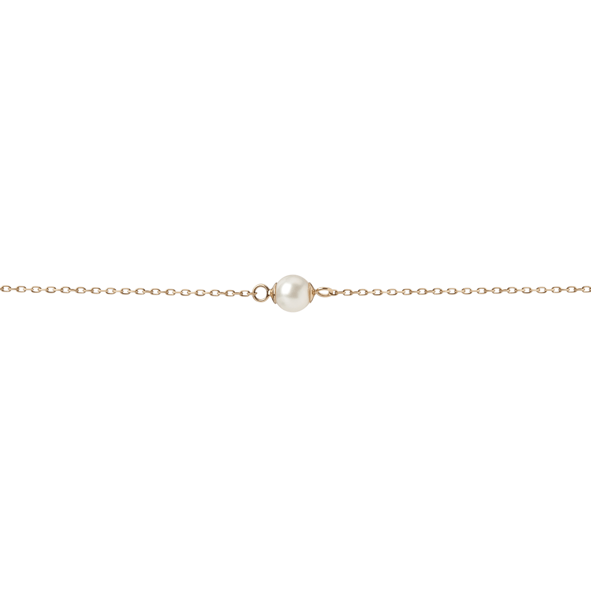 Simple Pearl Bracelet Yellow Gold Vermeil 14k Yellow Gold 18k Yellow Gold   Front First