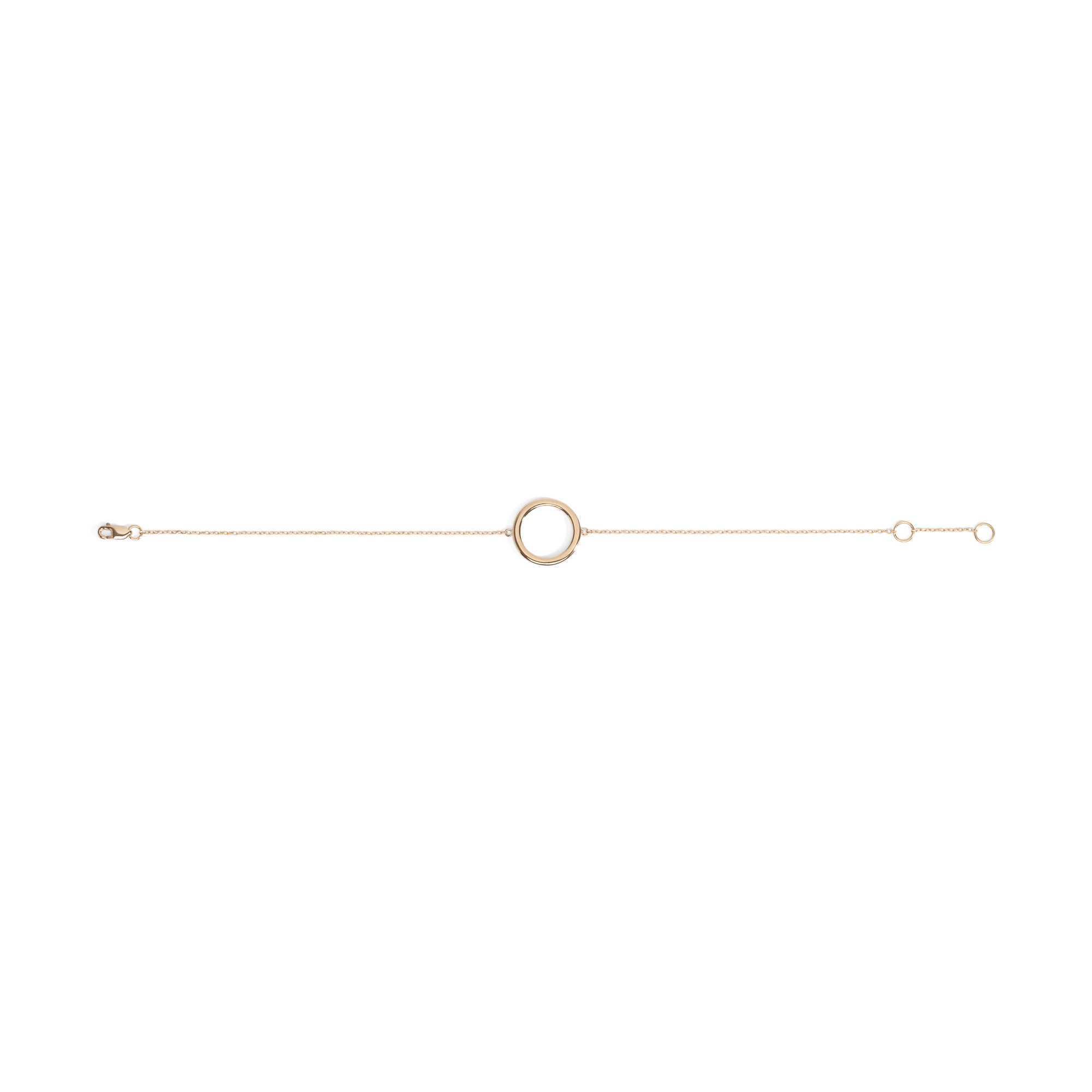 Solid Circle Bracelet Yellow Gold Vermeil 14k Yellow Gold 18k Yellow Gold