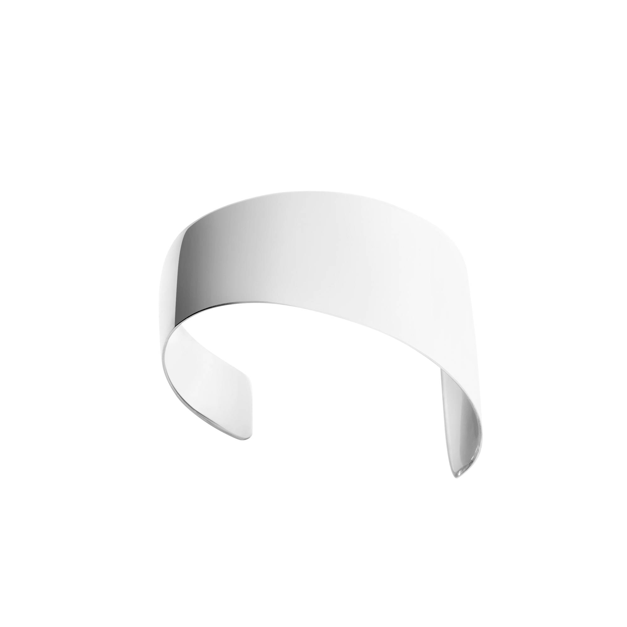 Arc Cuff Sterling Silver Sterling Silver White Gold Vermeil 14k White Gold 18k White Gold   Front First