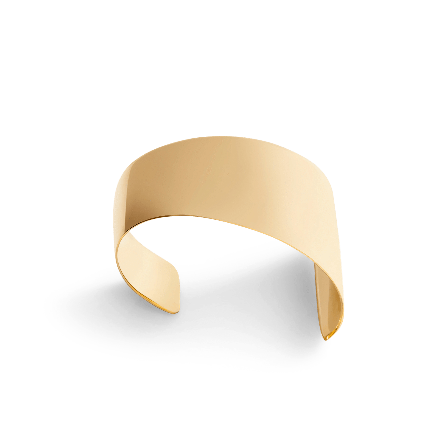 Arc Cuff Yellow Gold Vermeil 14k Yellow Gold 18k Yellow Gold   Front First
