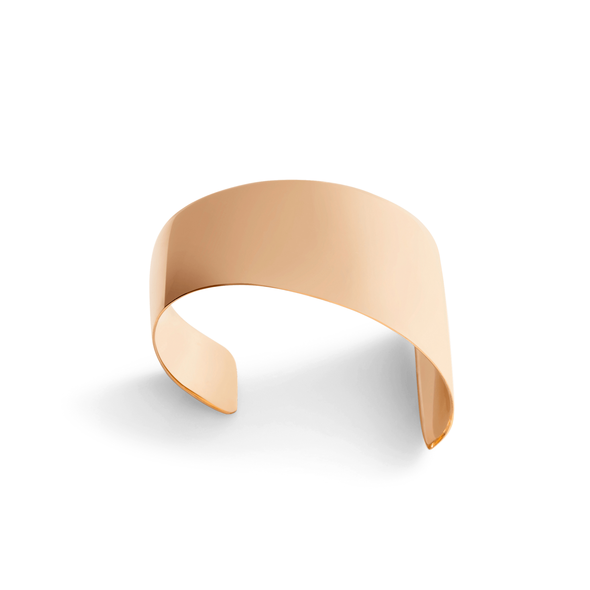 Arc Cuff Rose Gold Vermeil 14k Rose Gold 18k Rose Gold   Front First