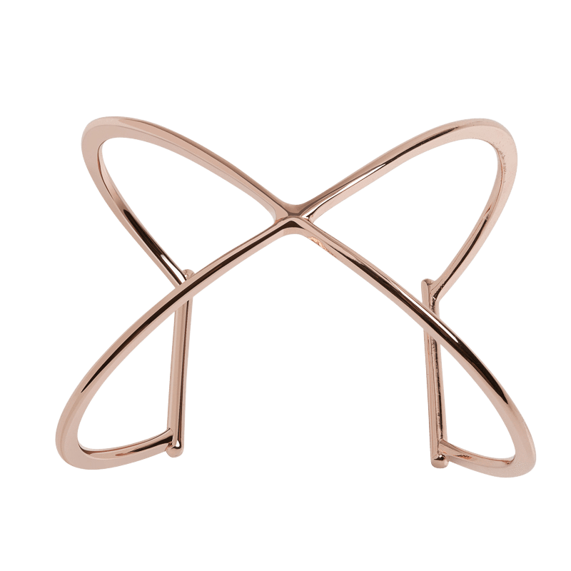 X Cuff Rose Gold Vermeil 14k Rose Gold 18k Rose Gold    Front First