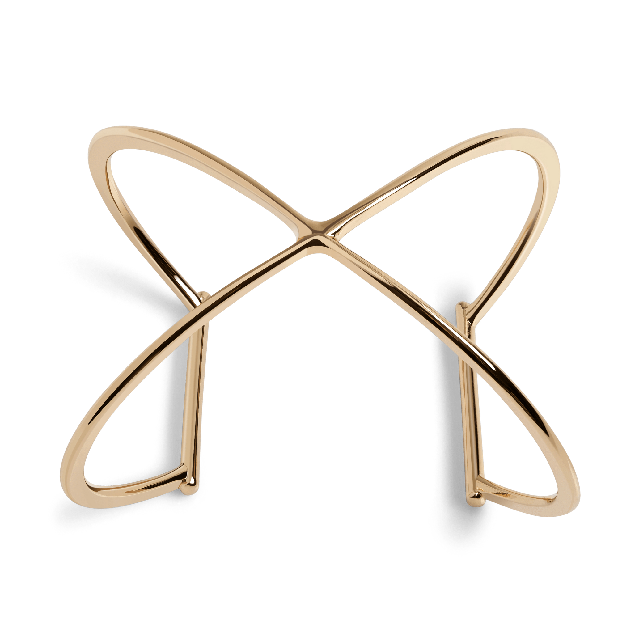 X Cuff Yellow Gold Vermeil 14k Yellow Gold 18k Yellow Gold    Front First