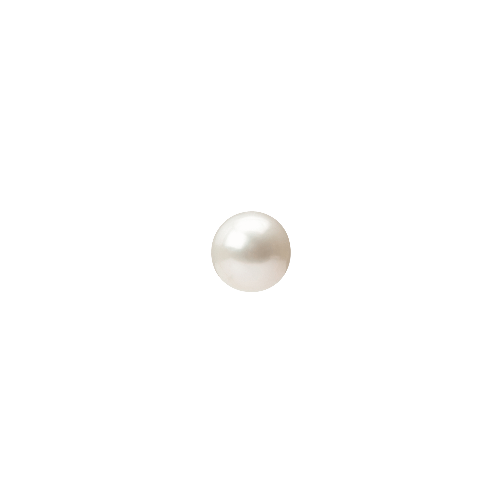 Asymmetric Pearl Earring 14k Yellow Gold 18k Yellow Gold 14k Rose Gold 18k Rose Gold 14k White Gold 18k White Gold  Pair | Single |