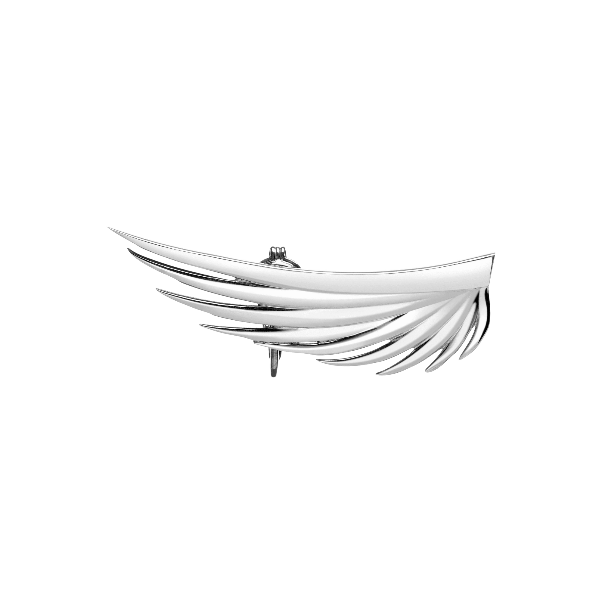 Feather Ear Cuff Sterling Silver White Gold Vermeil 14k White Gold 18k White Gold     Front First Pair | Single |