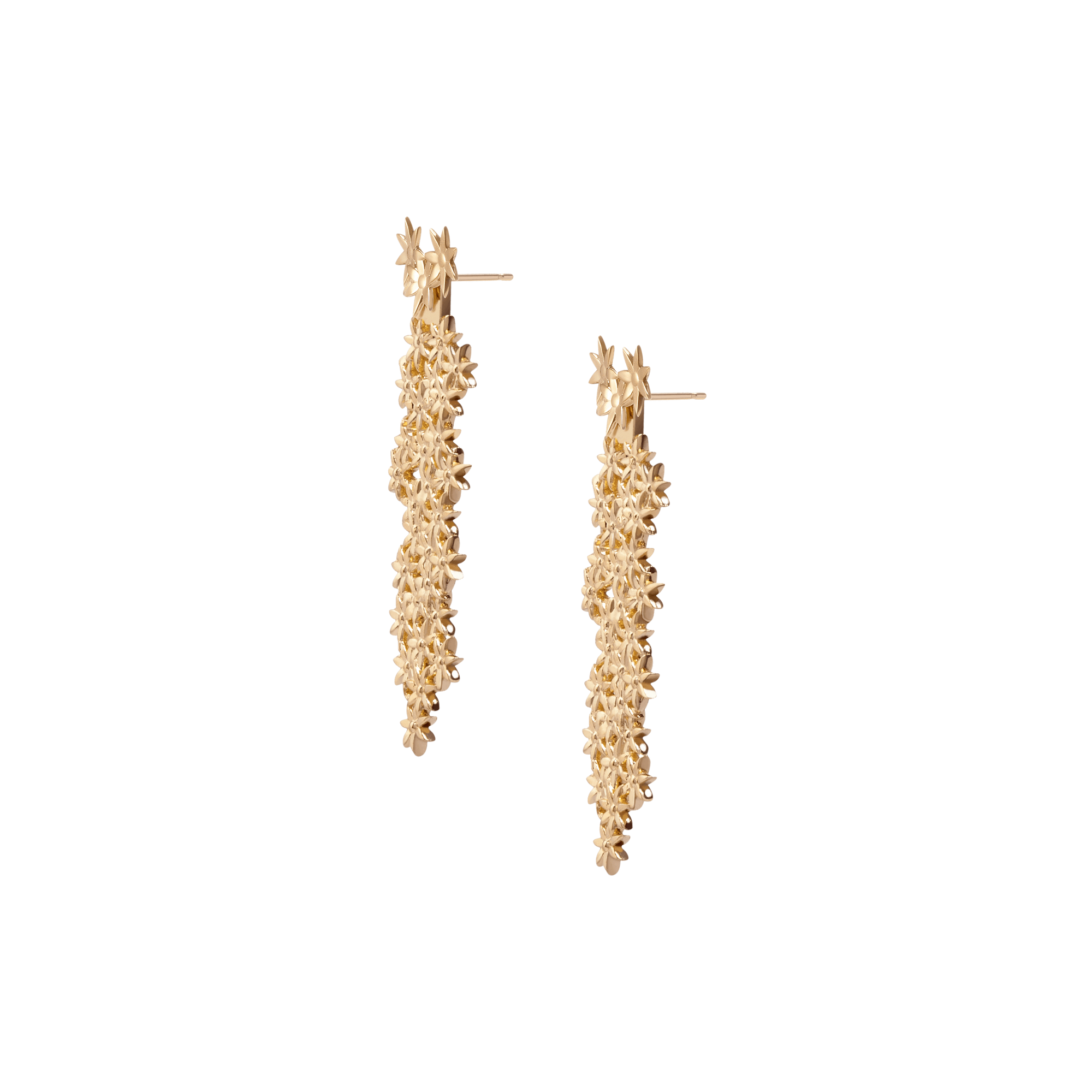 Flower Earring Back Large Yellow Gold Vermeil 14k Yellow Gold 18k Yellow Gold Pair | Single |