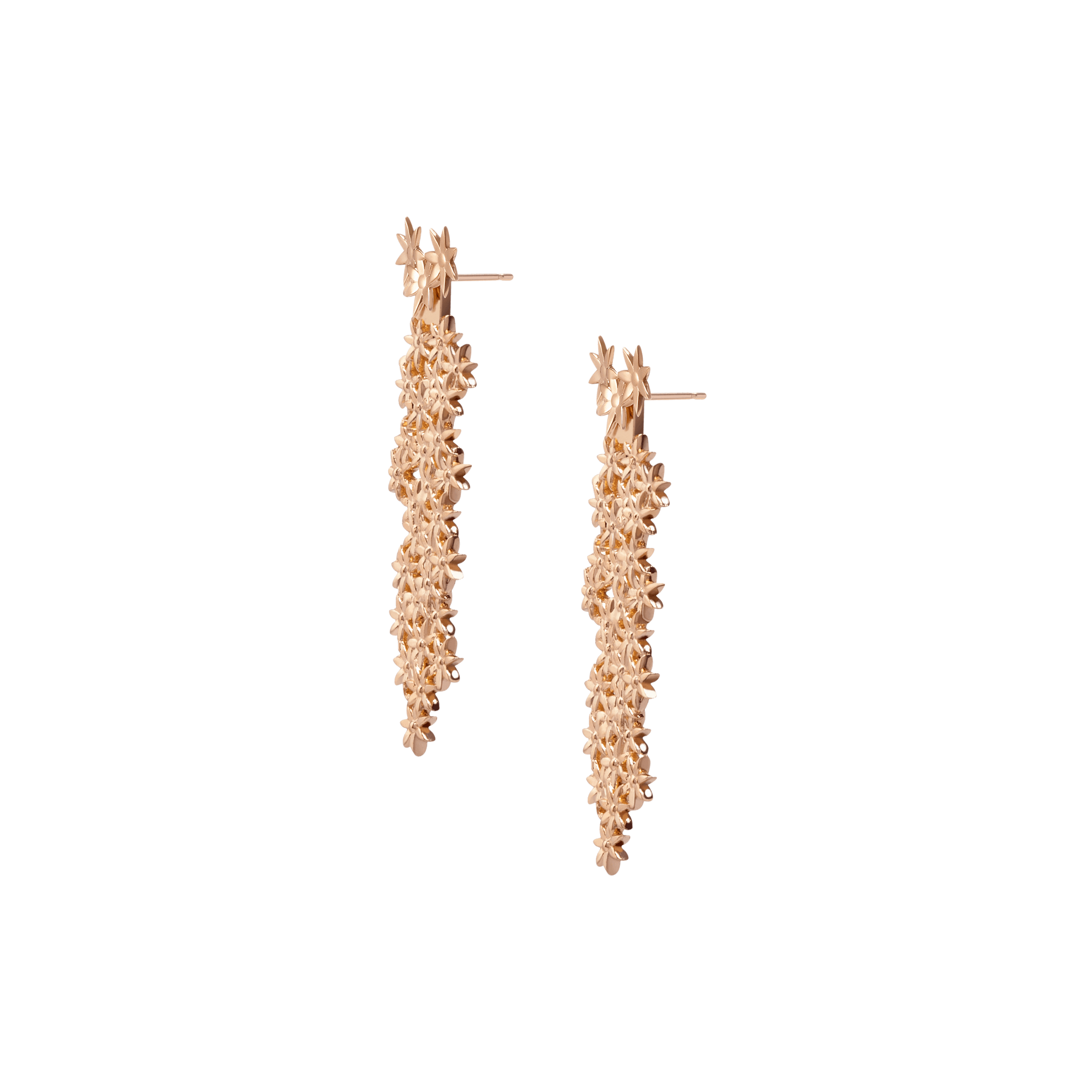 Flower Earring Back Large Rose Gold Vermeil 14k Rose Gold 18k Rose Gold Half Side   Pair | Single |