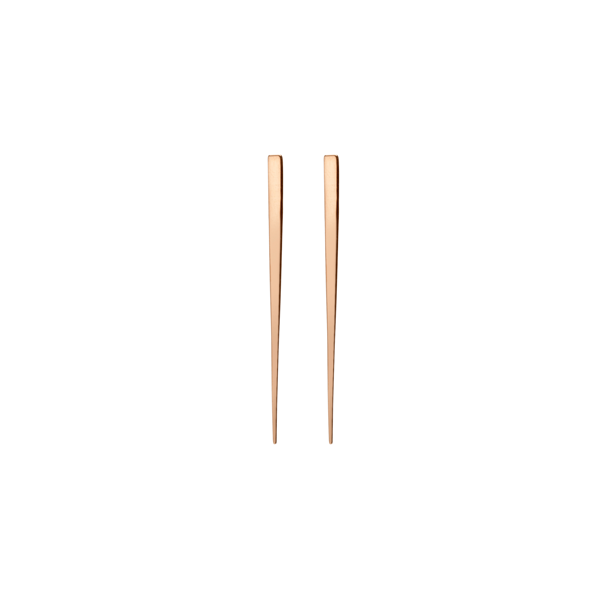 Obelisk Earring Rose Gold Vermeil 14k Rose Gold 18k Rose Gold    Pair | Single |
