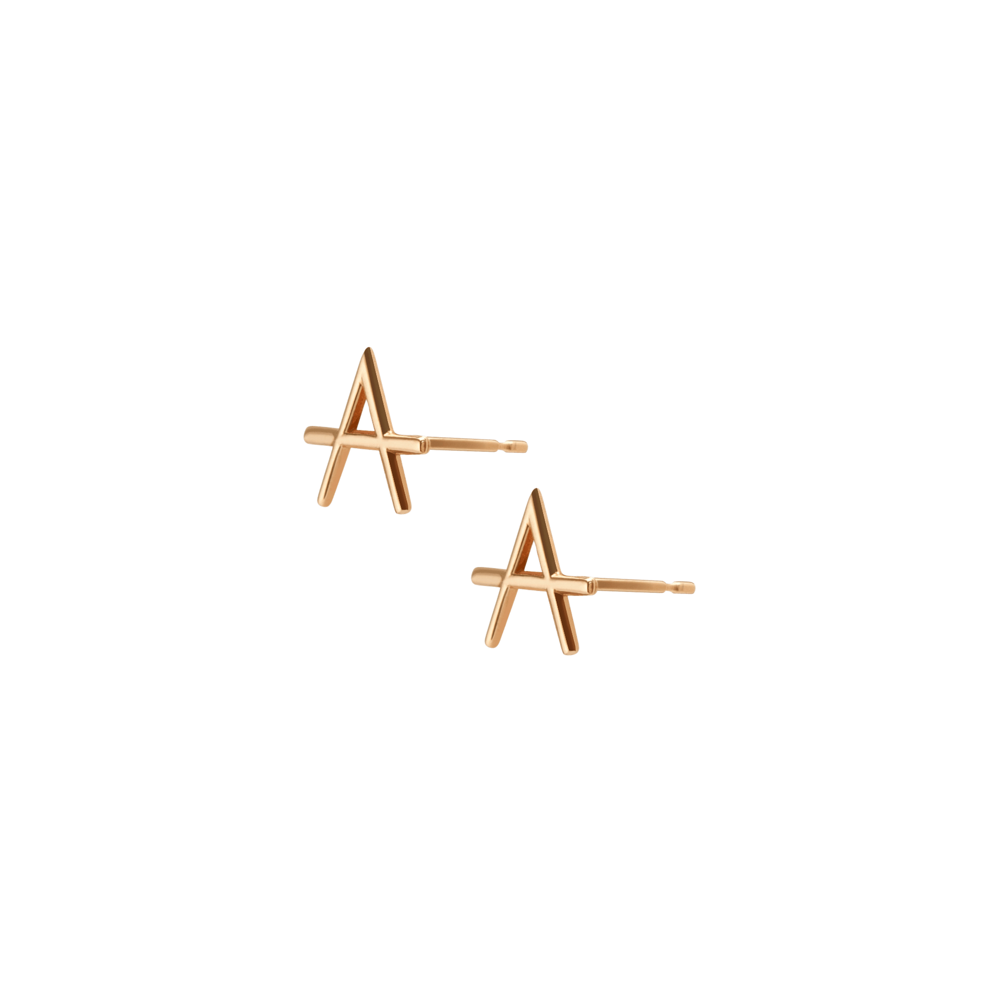 Icon Earring Yellow Gold Vermeil 14k Yellow Gold 18k Yellow Gold Half Side   Pair | Single |