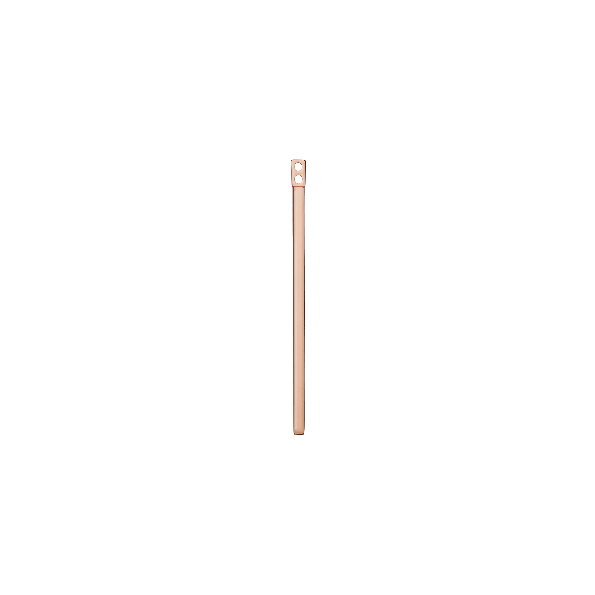 Long Bar Ear Jacket Rose Gold Vermeil 14k Rose Gold 18k Rose Gold   Front First Pair | Single |