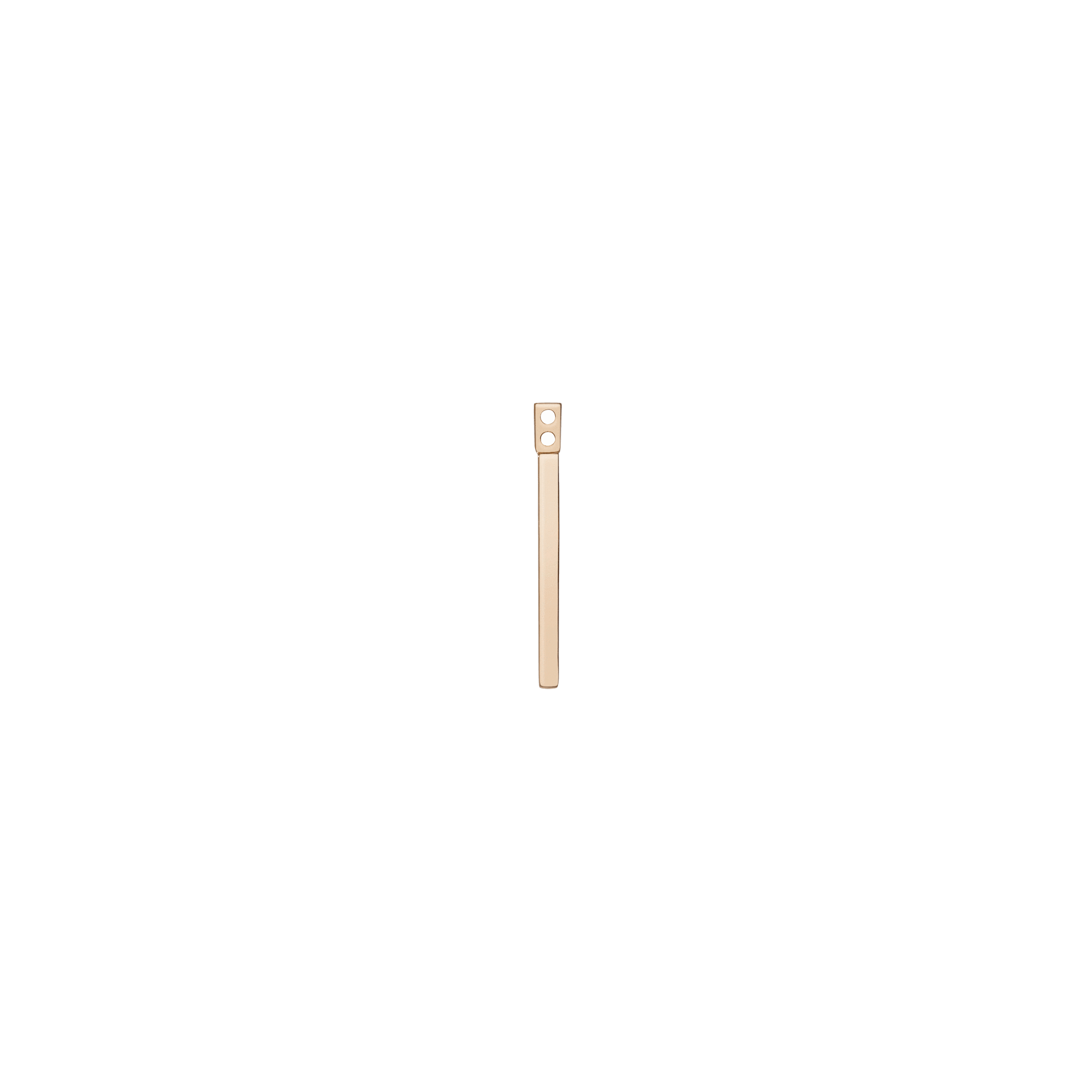Midi Bar Ear Jacket Yellow Gold Vermeil 14k Yellow Gold 18k Yellow Gold   Front First Pair | Single |