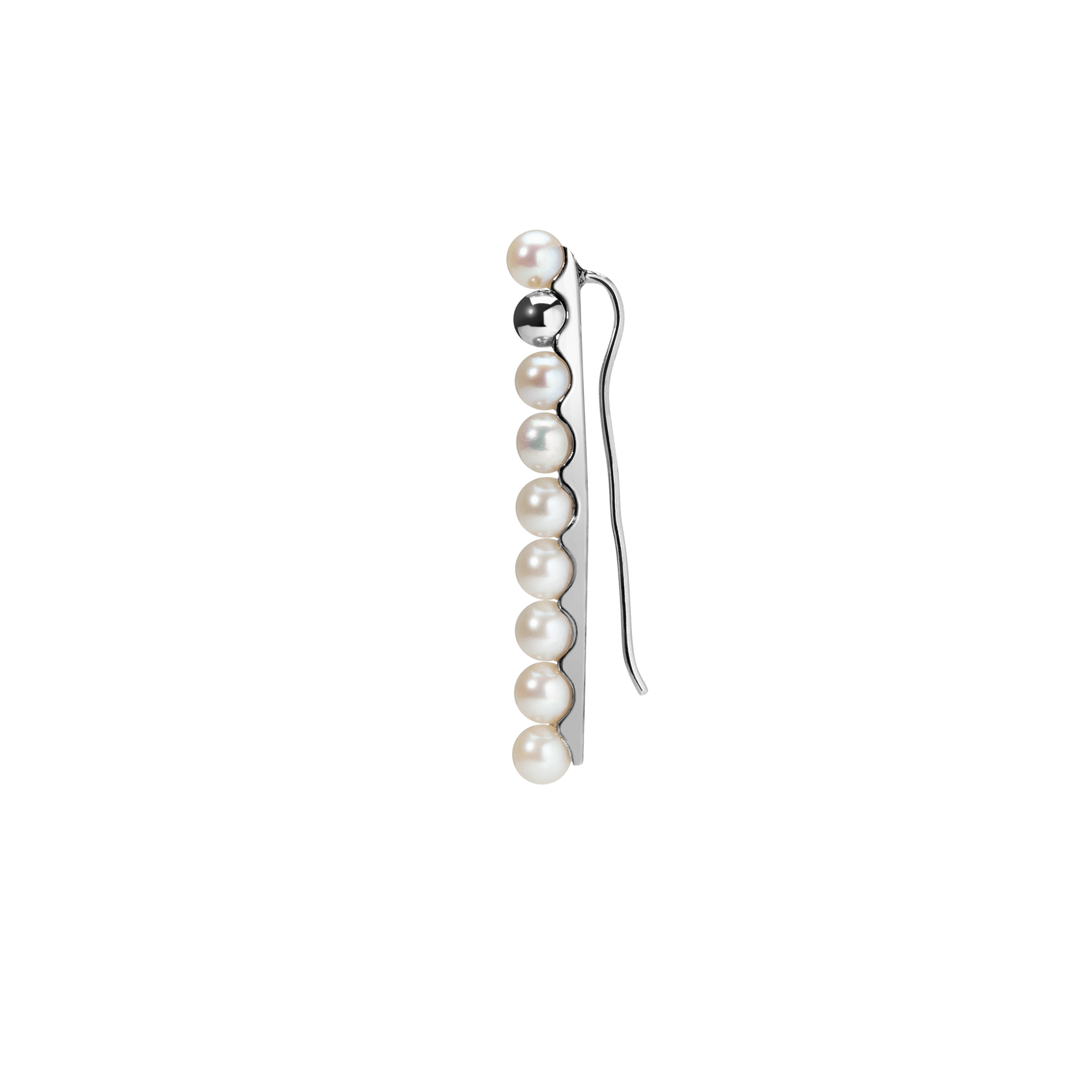 Pearl Path Sterling Silver White Gold Vermeil 14k White Gold 18k White Gold Half Side