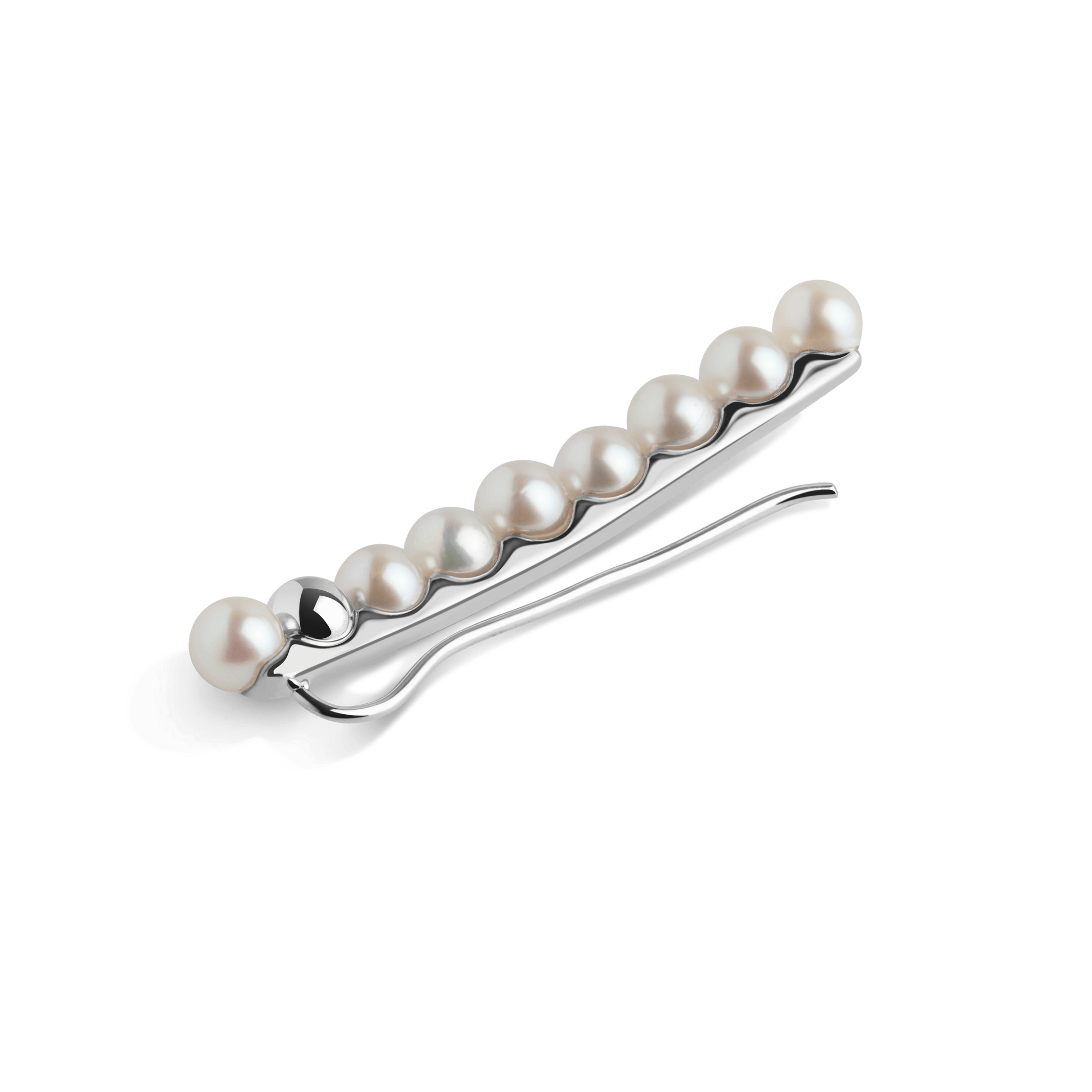 Pearl Path Sterling Silver White Gold Vermeil 14k White Gold 18k White Gold Laid down