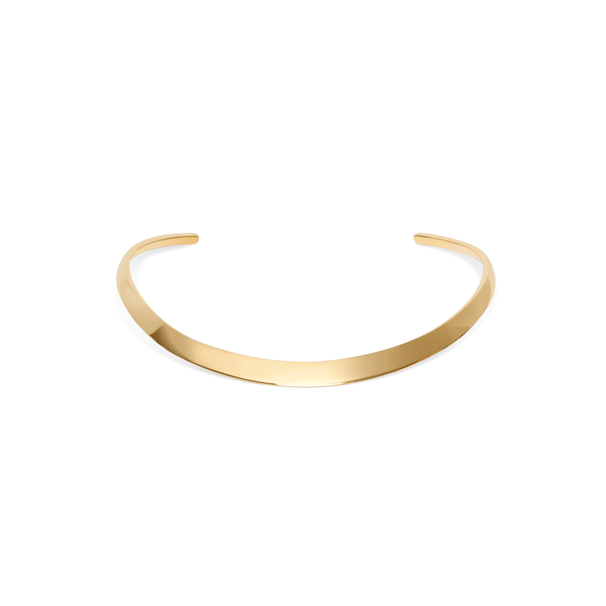 Collar Necklace Yellow Gold Vermeil 14k Yellow Gold 18k Yellow Gold     Front First