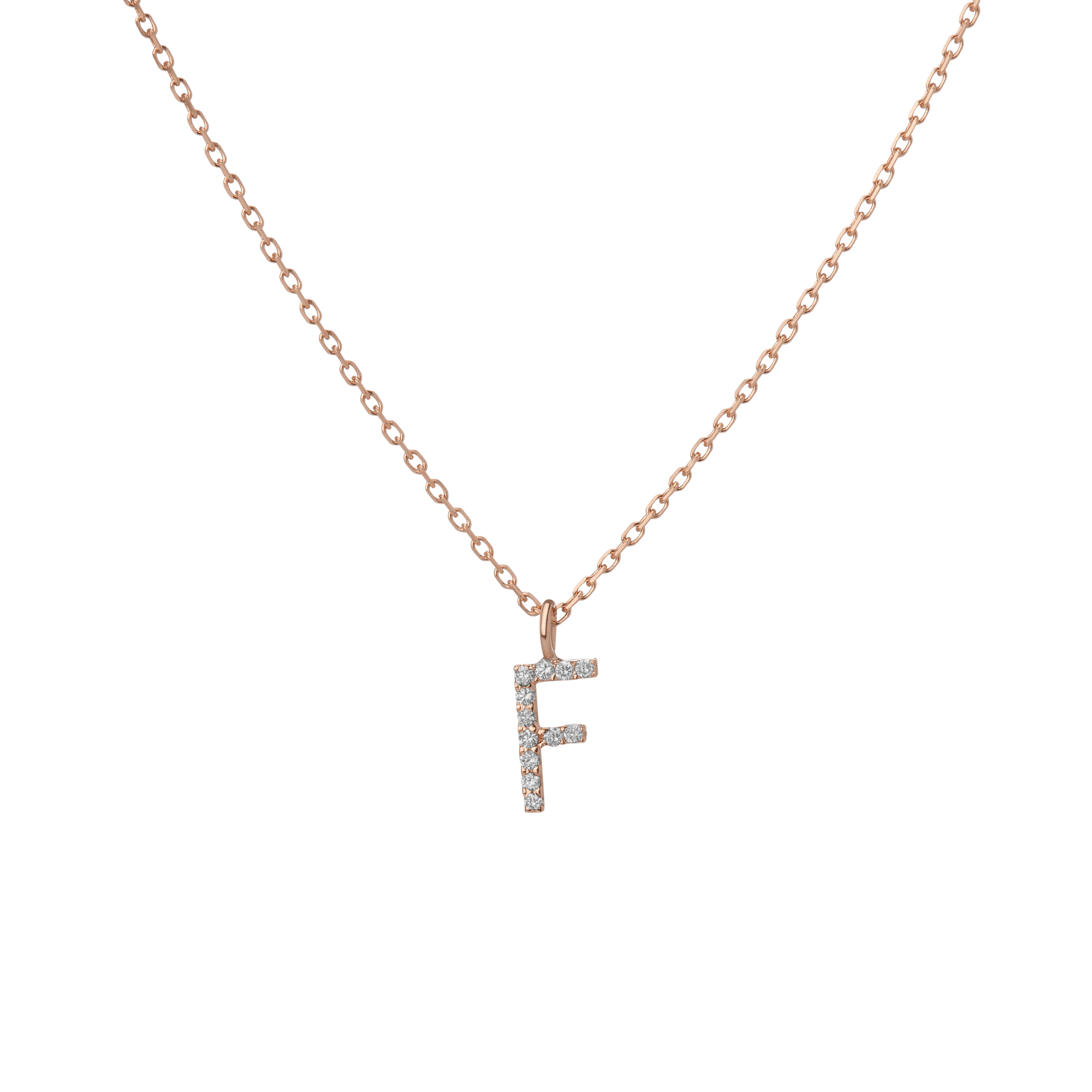 14k Rose Gold 18k Rose Gold White Diamonds -F-