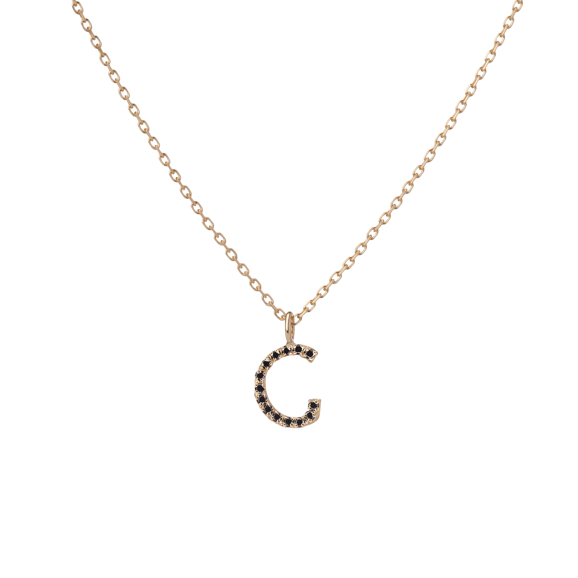 14k Yellow Gold 18k Yellow Gold Black Diamonds -G-