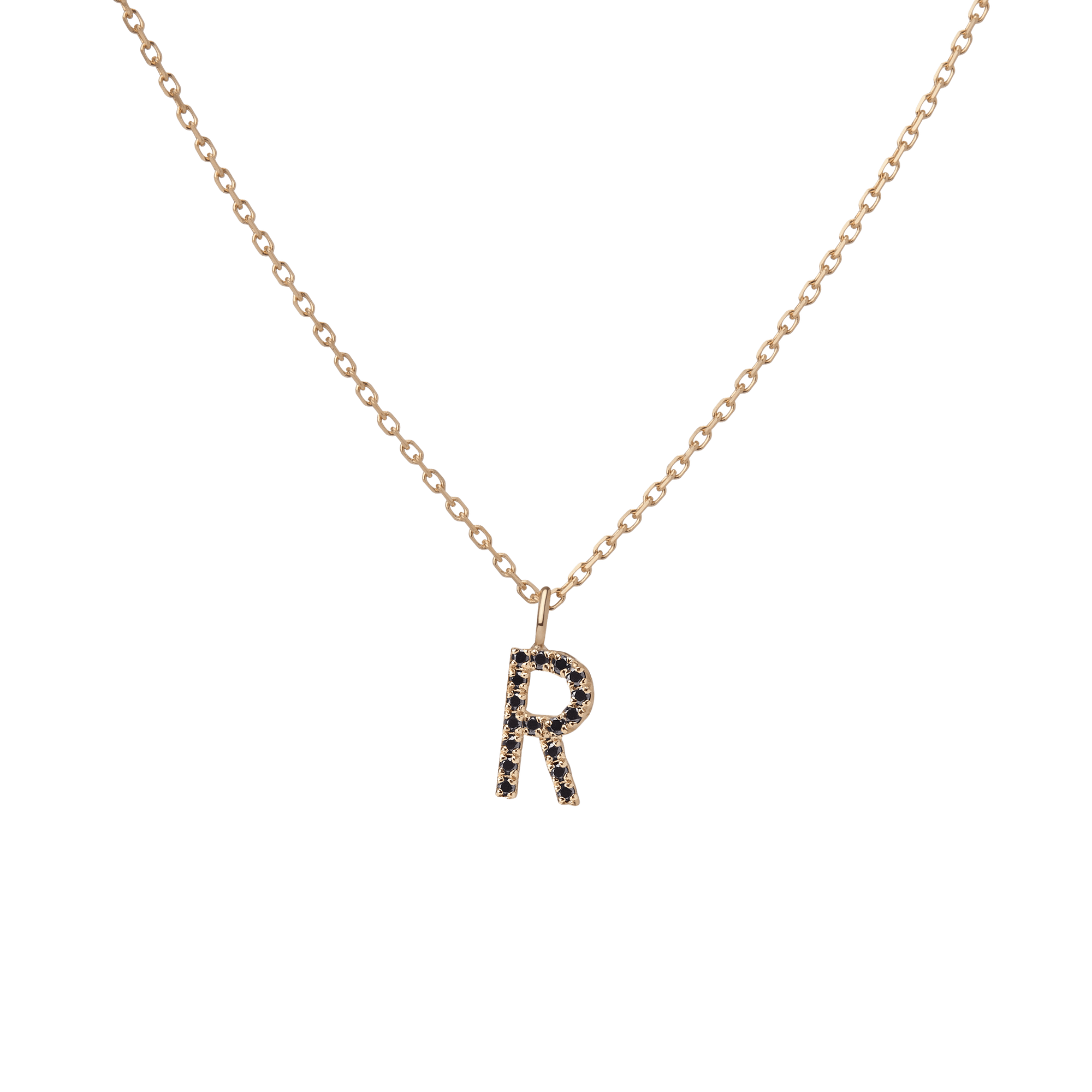 14k Yellow Gold 18k Yellow Gold Black Diamonds -R-
