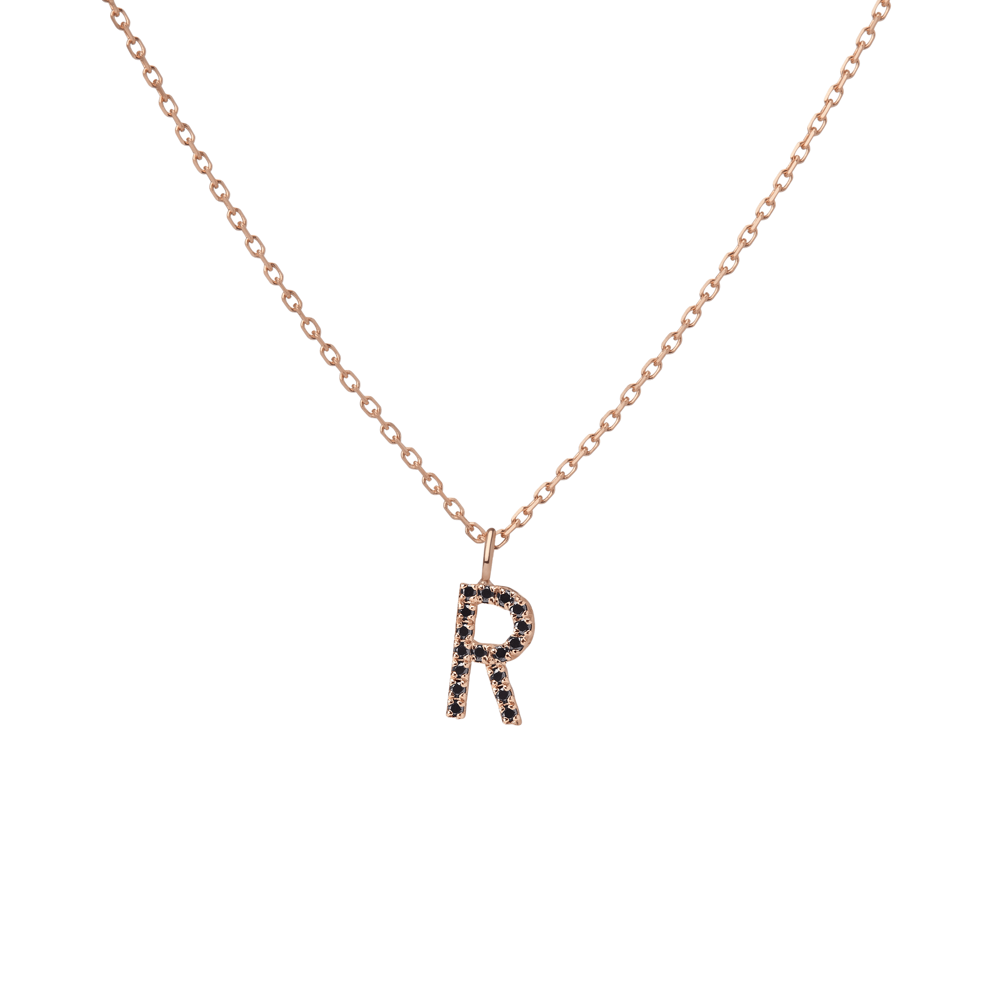 14k Rose Gold 18k Rose Gold Black Diamonds -R-