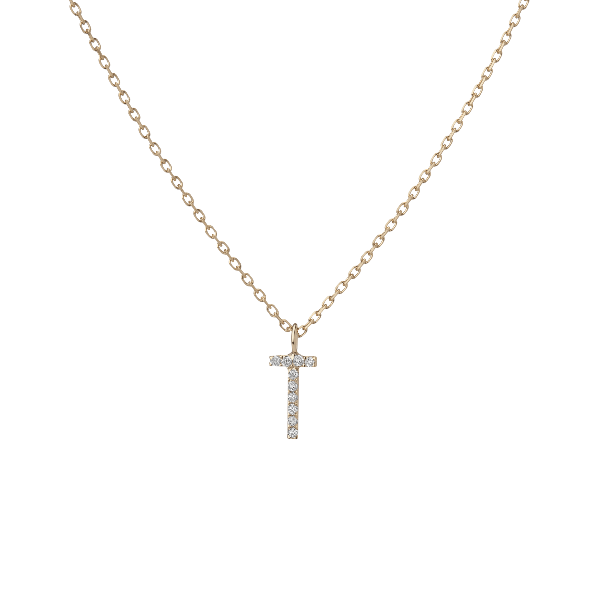 14k Yellow Gold 18k Yellow Gold White Diamonds -T-