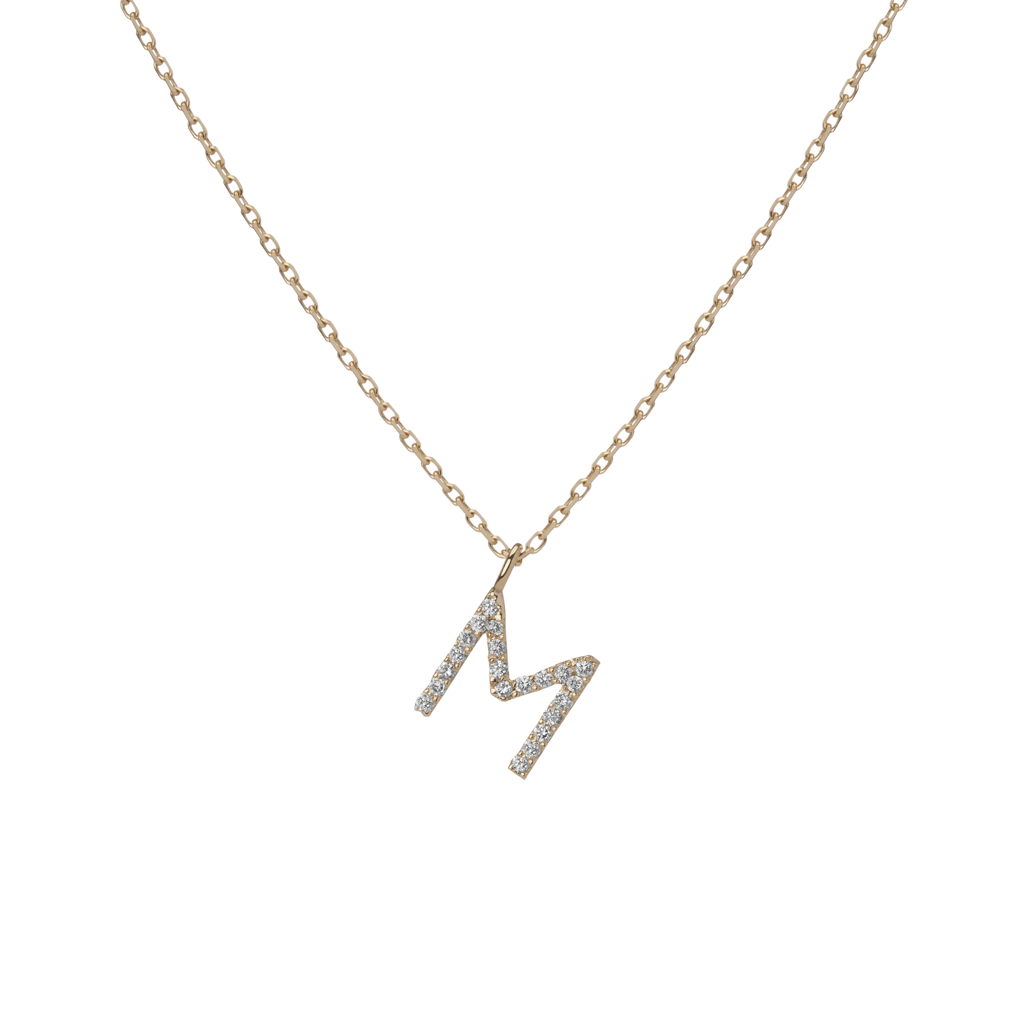 14k Yellow Gold 18k Yellow Gold White Diamonds -M-