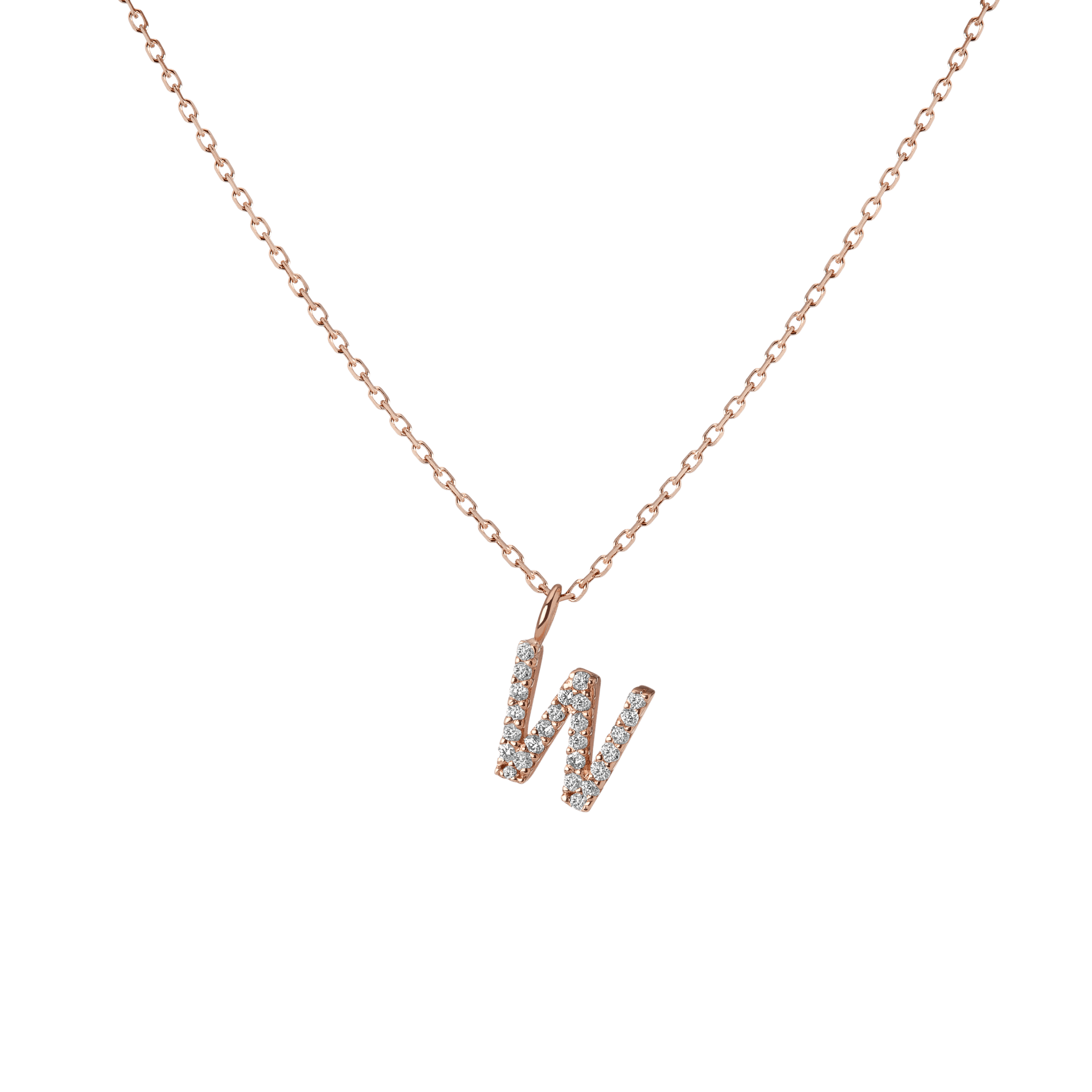 14k Rose Gold 18k Rose Gold White Diamonds -W-