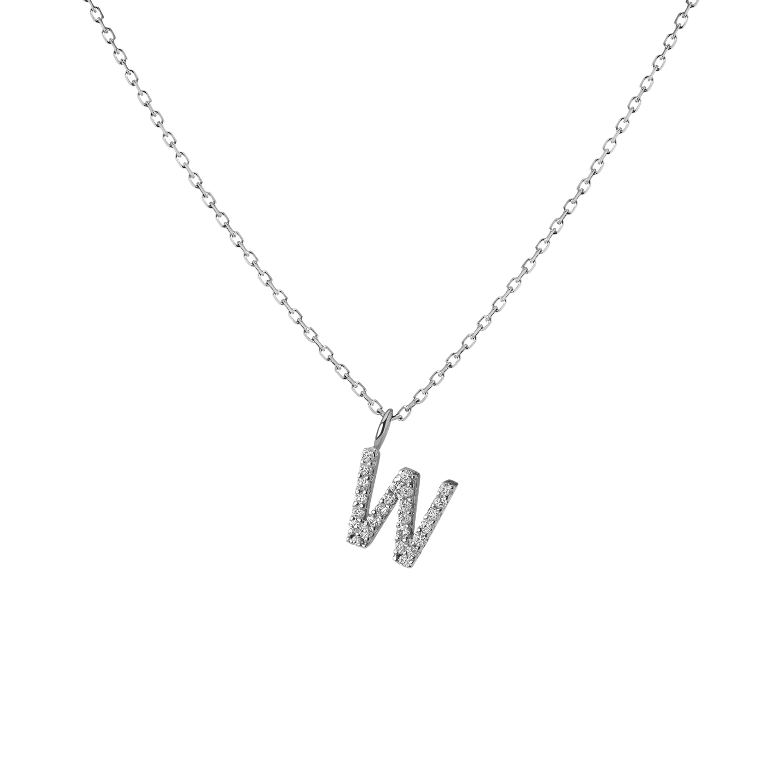 14k White Gold 18k White Gold White Diamonds -W-