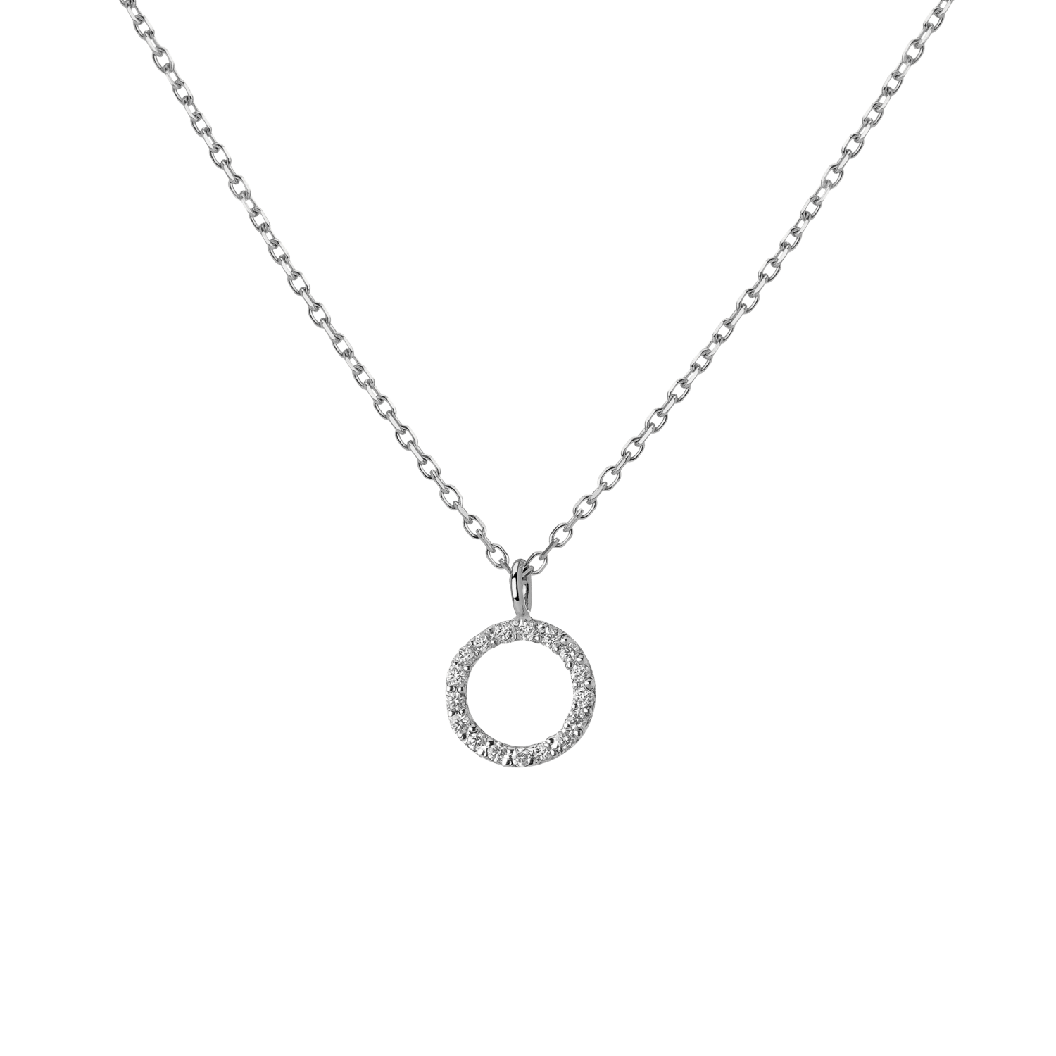 14k White Gold 18k White Gold White Diamonds -O-