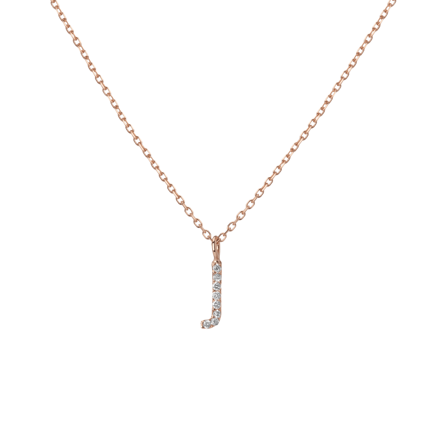 14k Rose Gold 18k Rose Gold White Diamonds -J-