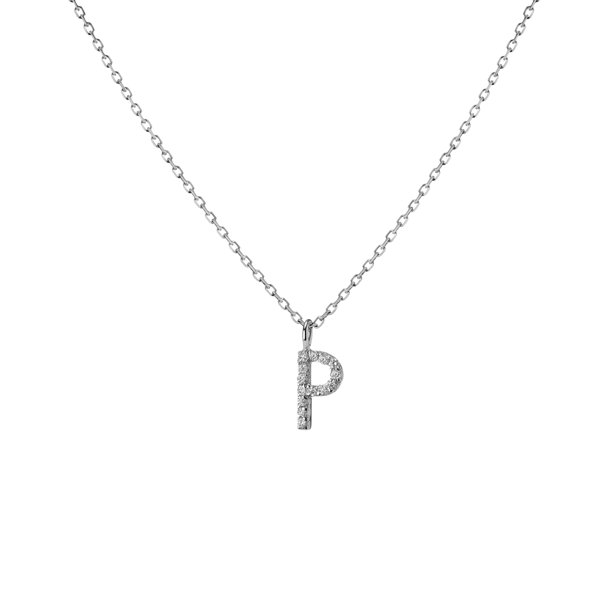 14k White Gold 18k White Gold White Diamonds -P-