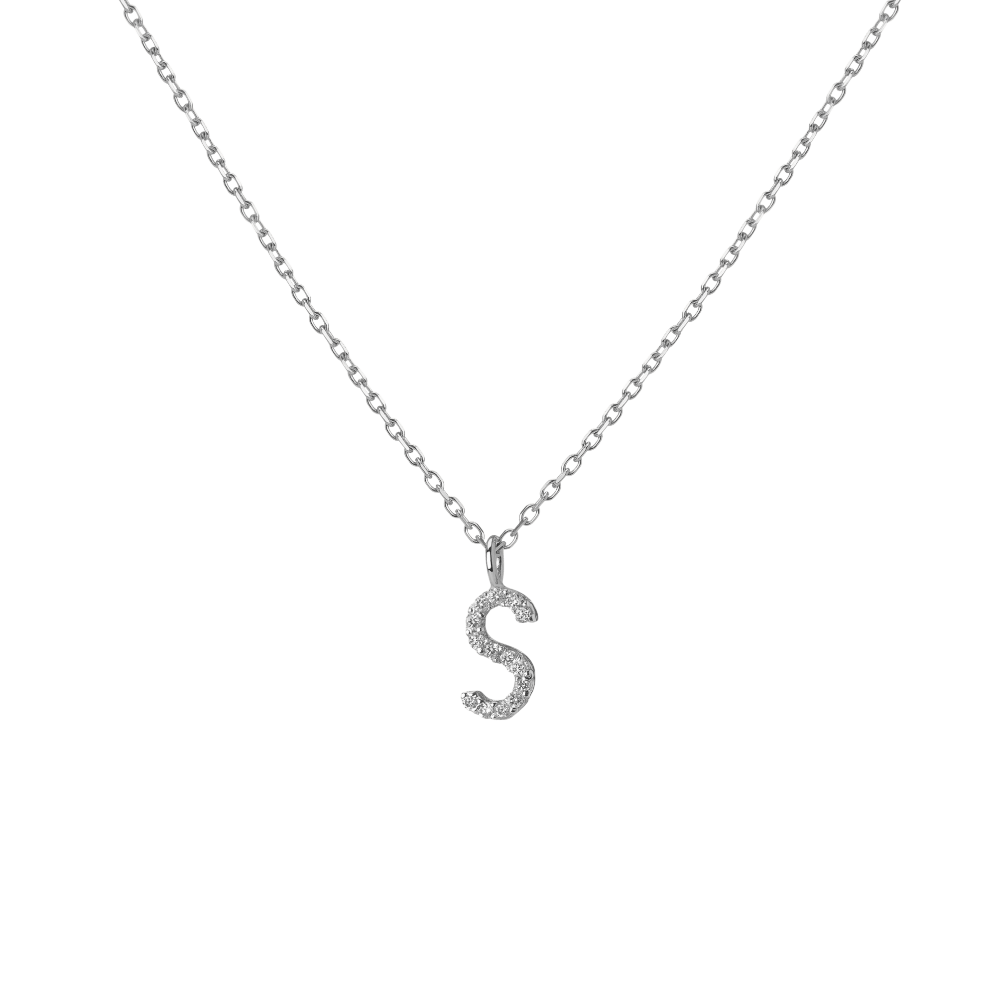 14k White Gold 18k White Gold White Diamonds -S-