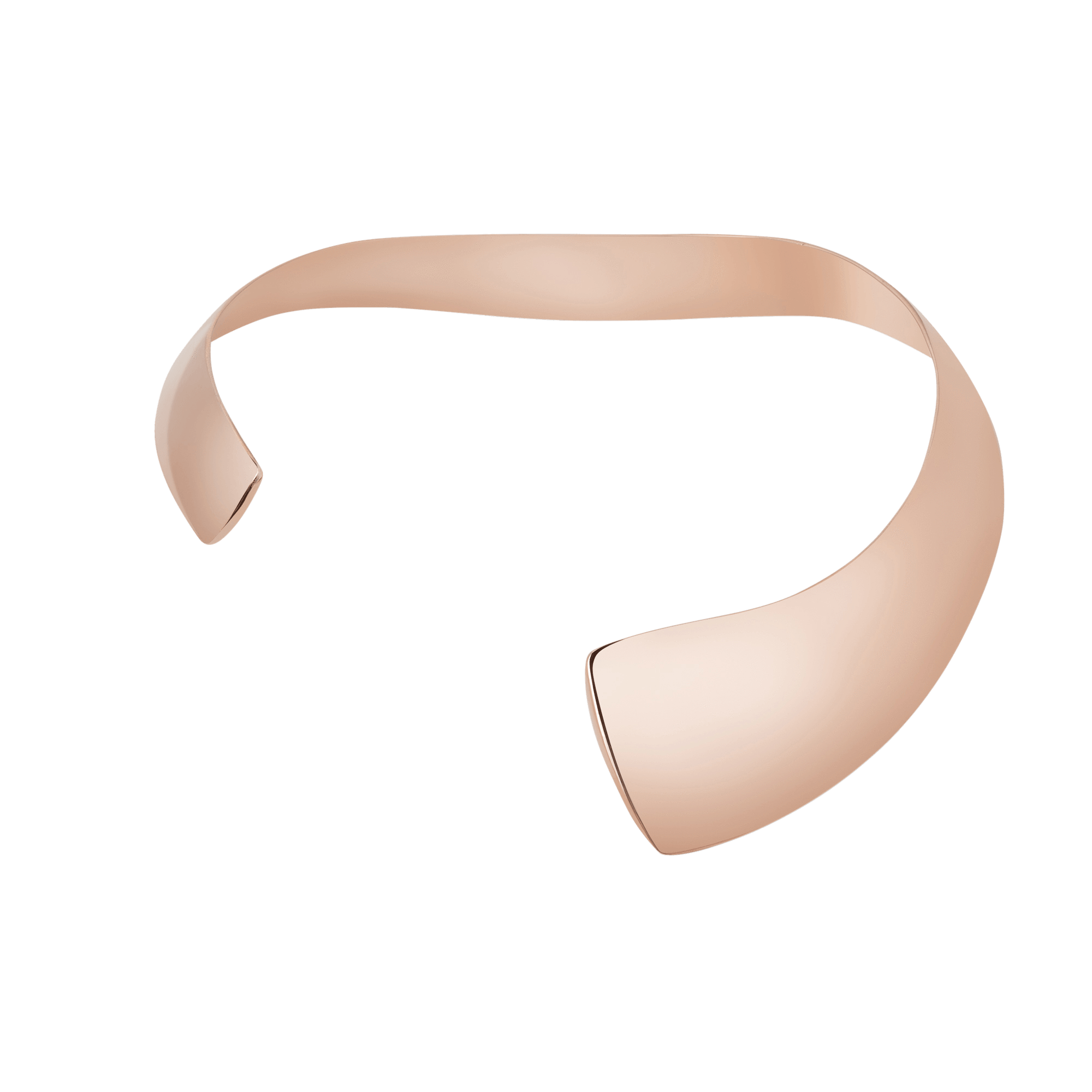 Arc Necklace Rose Gold Vermeil 14k Rose Gold 18k Rose Gold     Front First
